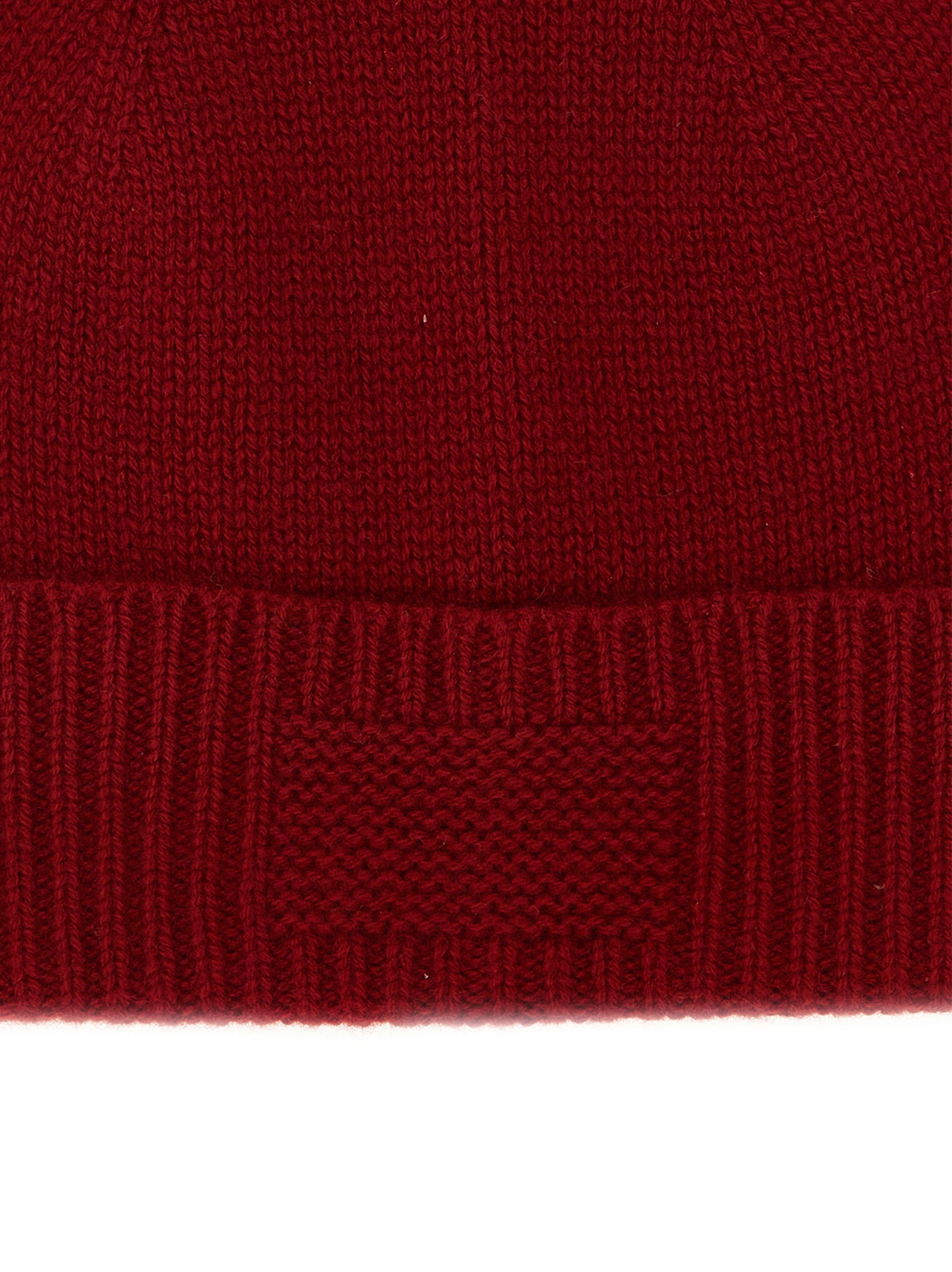 Guest In Residence Ribbed Cashmere Beanie — Red, view 3