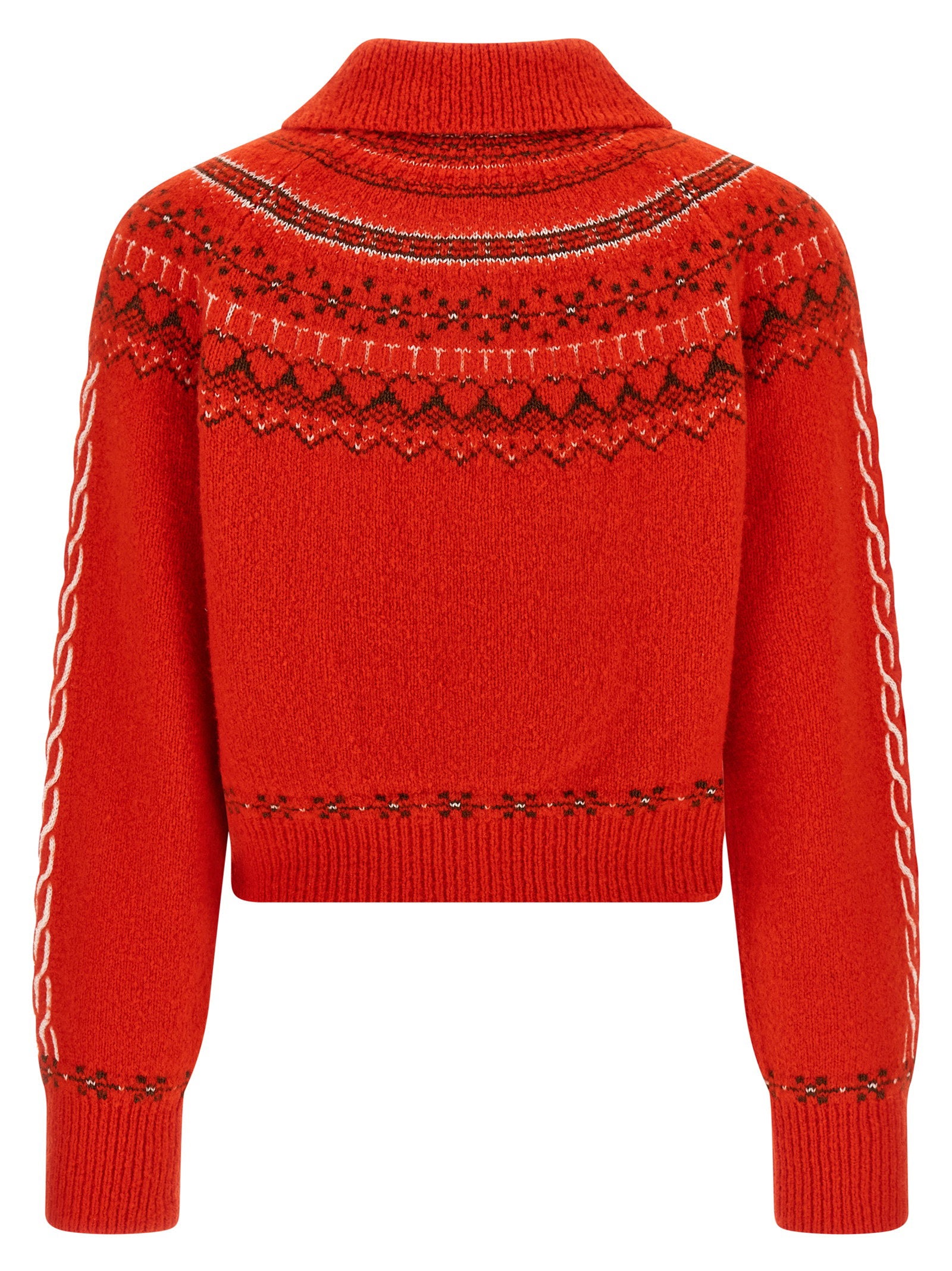 Guest In Residence Cardigan — Red, view 2