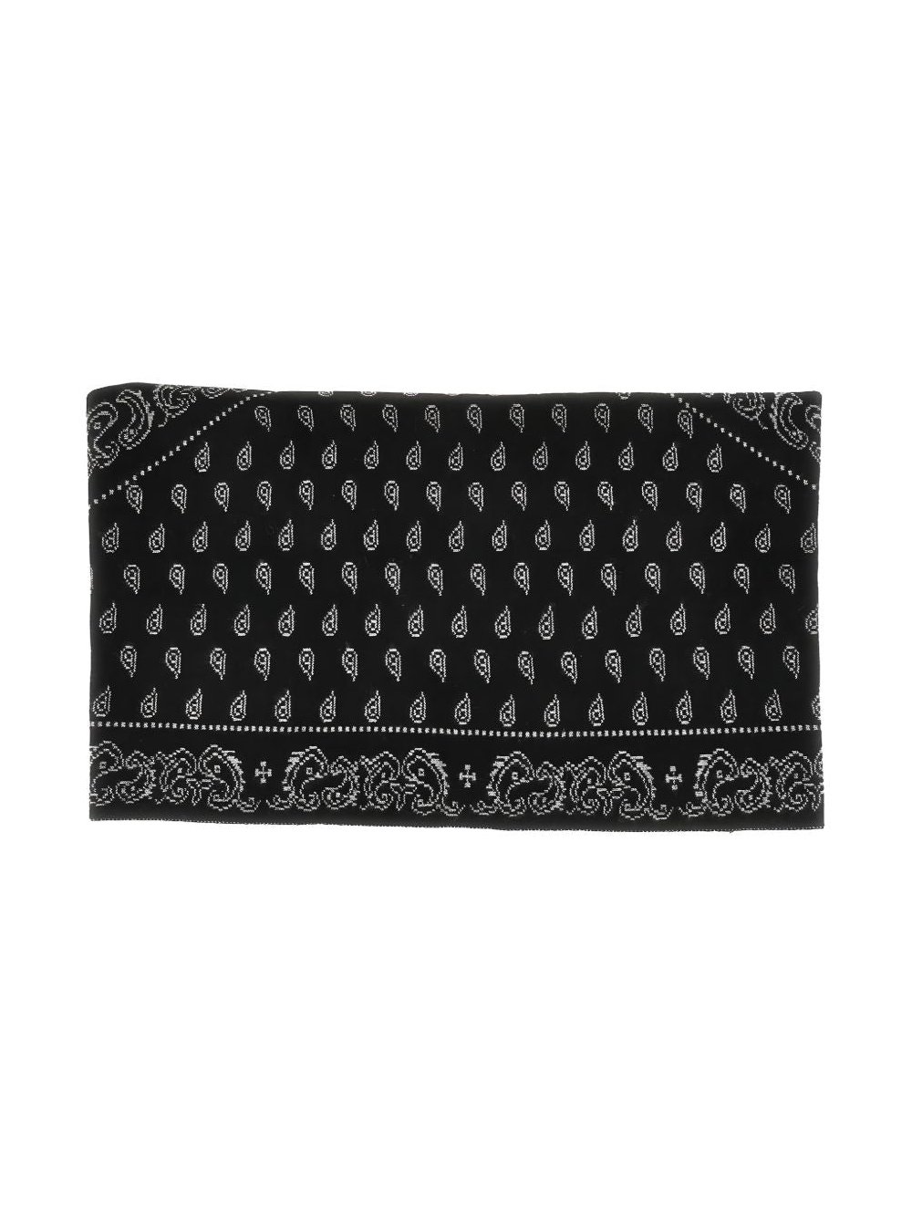 GUEST IN RESIDENCE Paisley Cashmere Scarf — Black, view 2