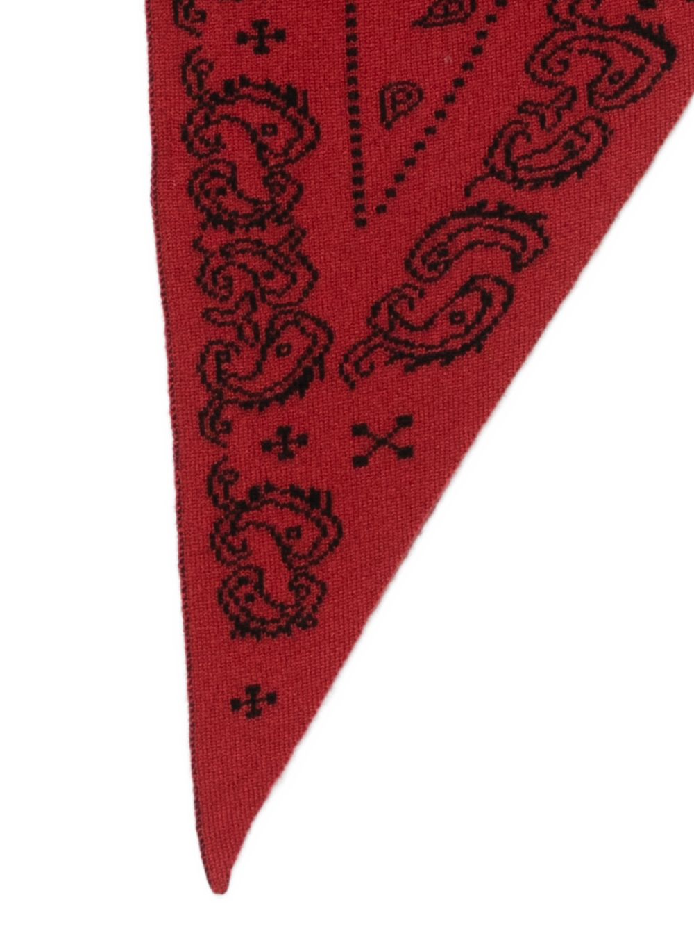 GUEST IN RESIDENCE Paisley Print Cashmere Scarf — Bordeaux, view 2