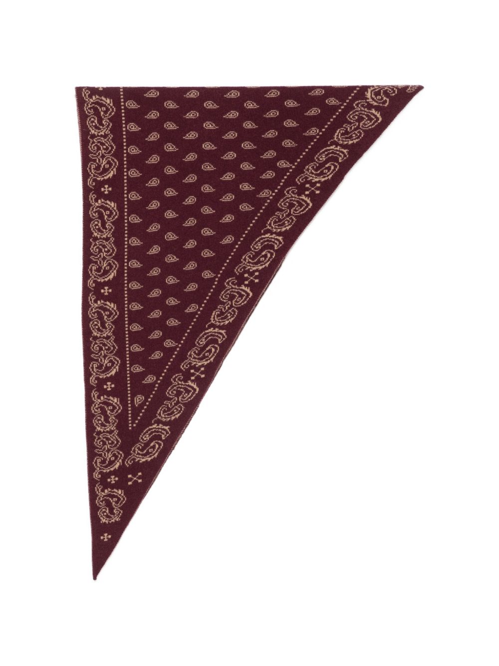 GUEST IN RESIDENCE Paisley-Printed Cashmere Scarf — Bordeaux by Guest In Residence