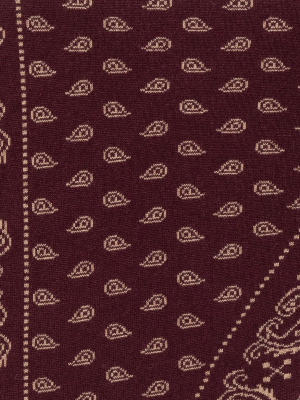 GUEST IN RESIDENCE Paisley-Printed Cashmere Scarf — Bordeaux, view 2