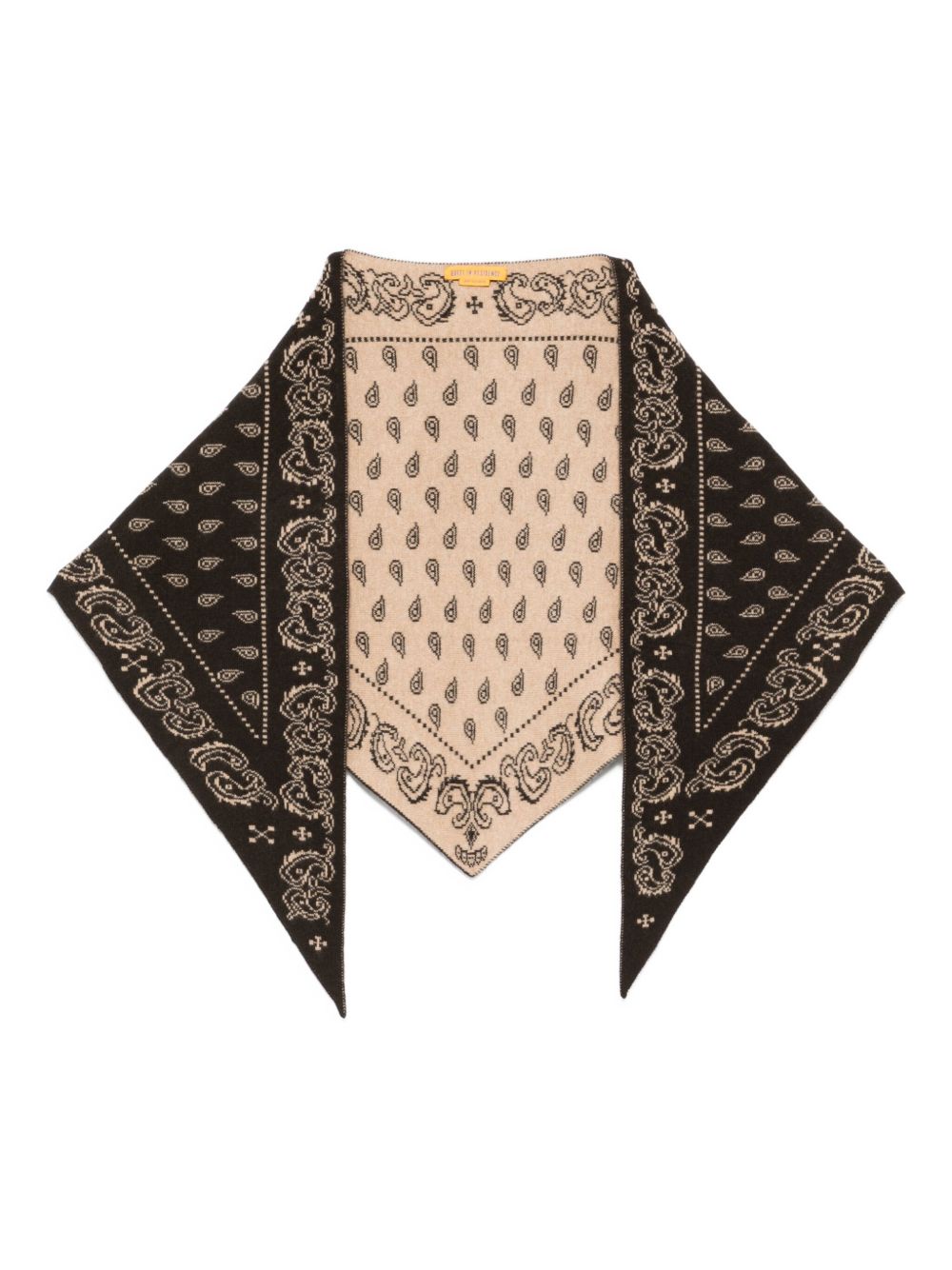 GUEST IN RESIDENCE Reversible Paisley Cashmere Scarf — Brown by Guest In Residence