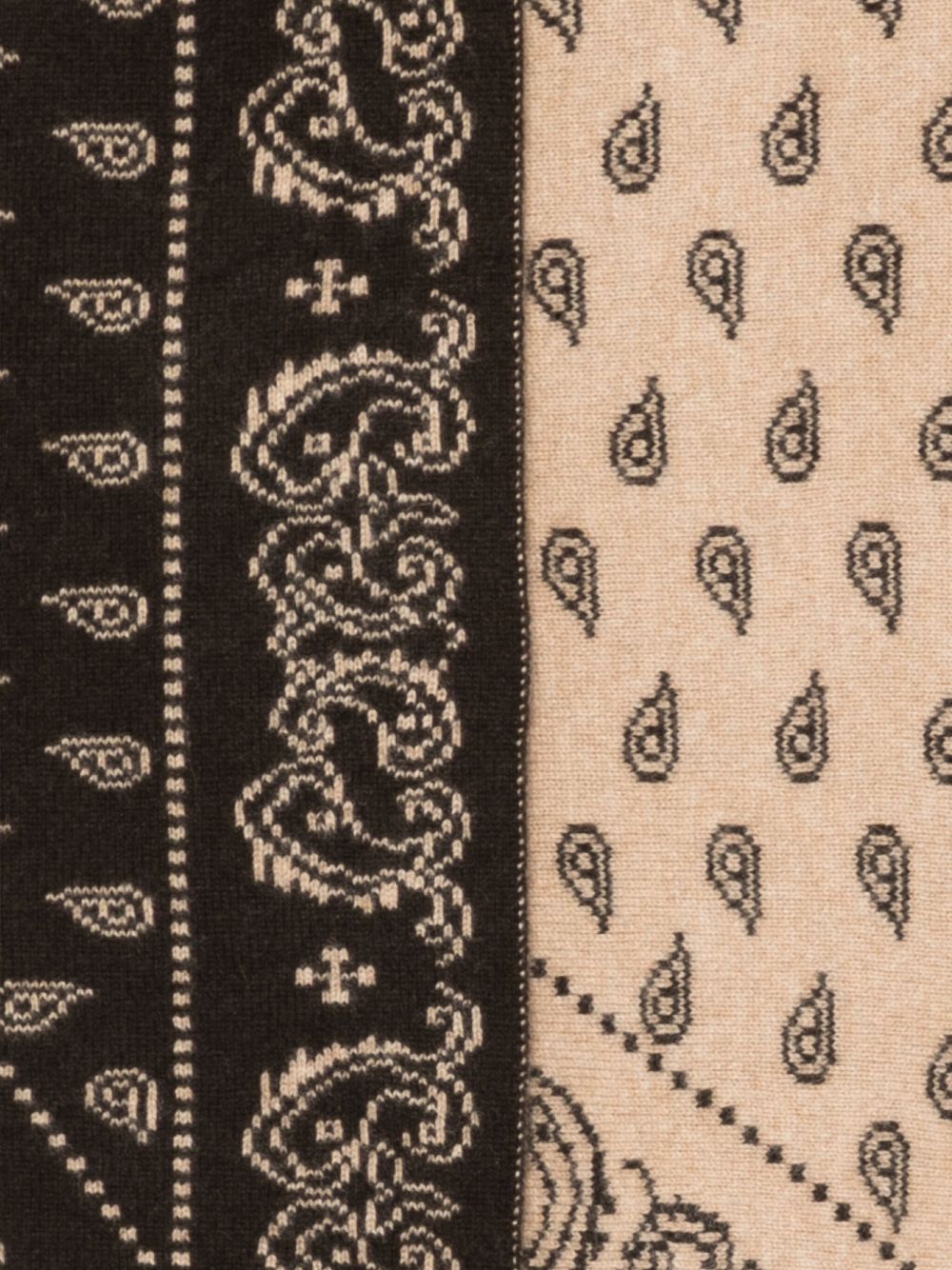 GUEST IN RESIDENCE Reversible Paisley Cashmere Scarf — Brown, view 2
