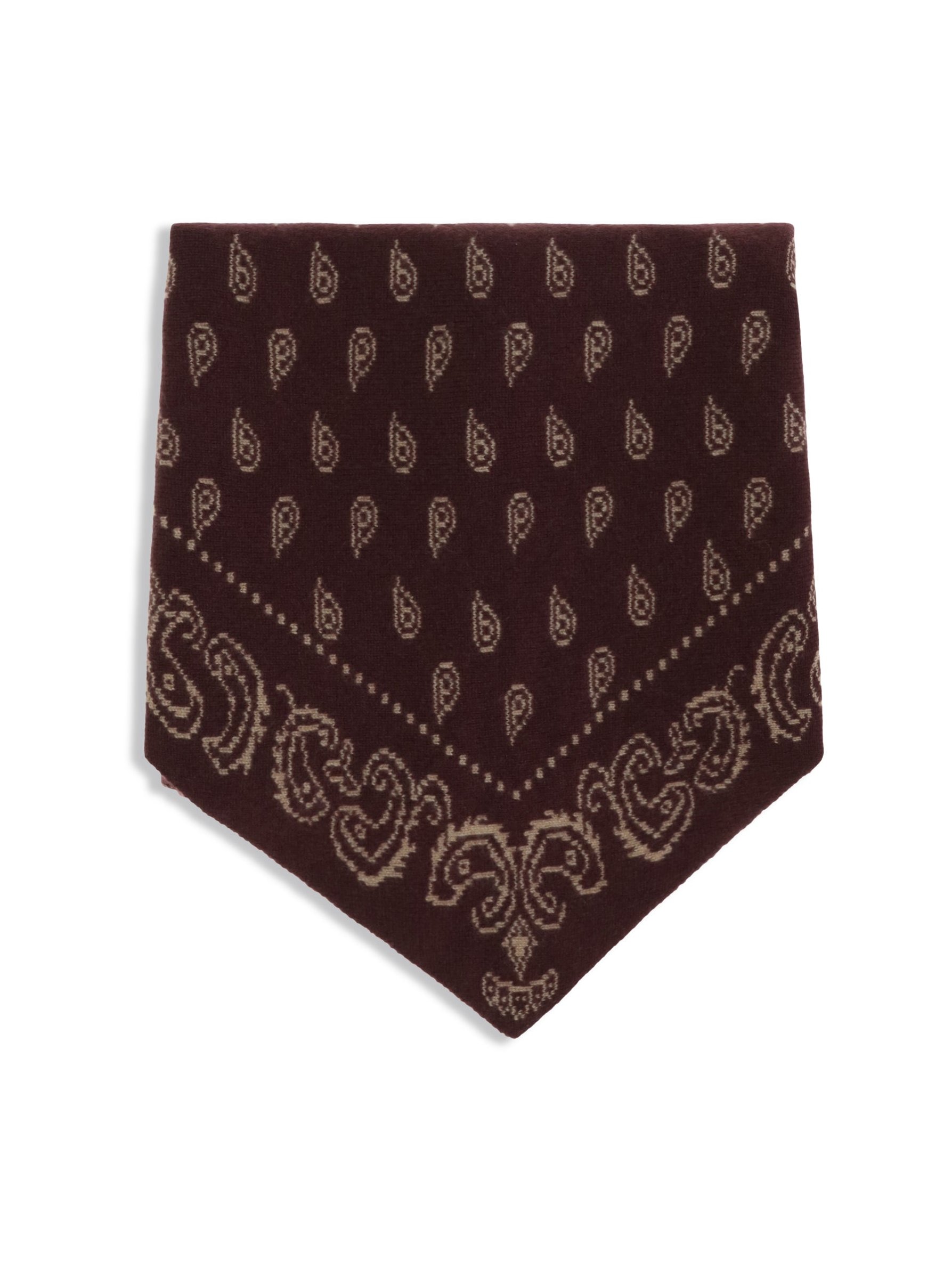 Guest In Residence Reversible Cashmere Paisley Jacquard Scarf — Brown by Guest In Residence
