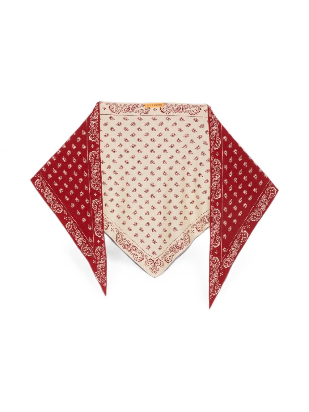 GUEST IN RESIDENCE Paisley Print Foulard Scarf — Red by Guest In Residence