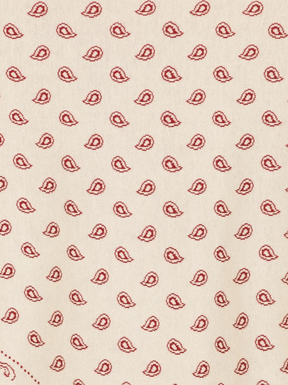GUEST IN RESIDENCE Paisley Print Foulard Scarf — Red, view 2