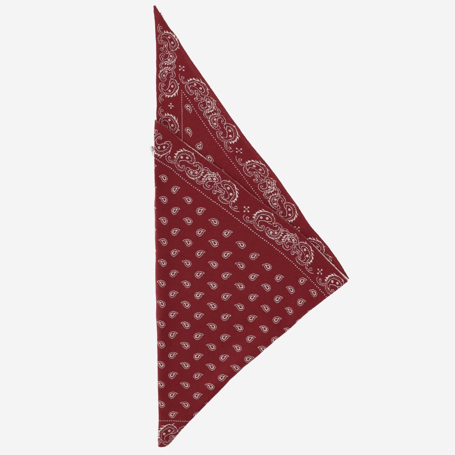 Guest In Residence Cotton-Silk Paisley Scarf — Red by Guest In Residence