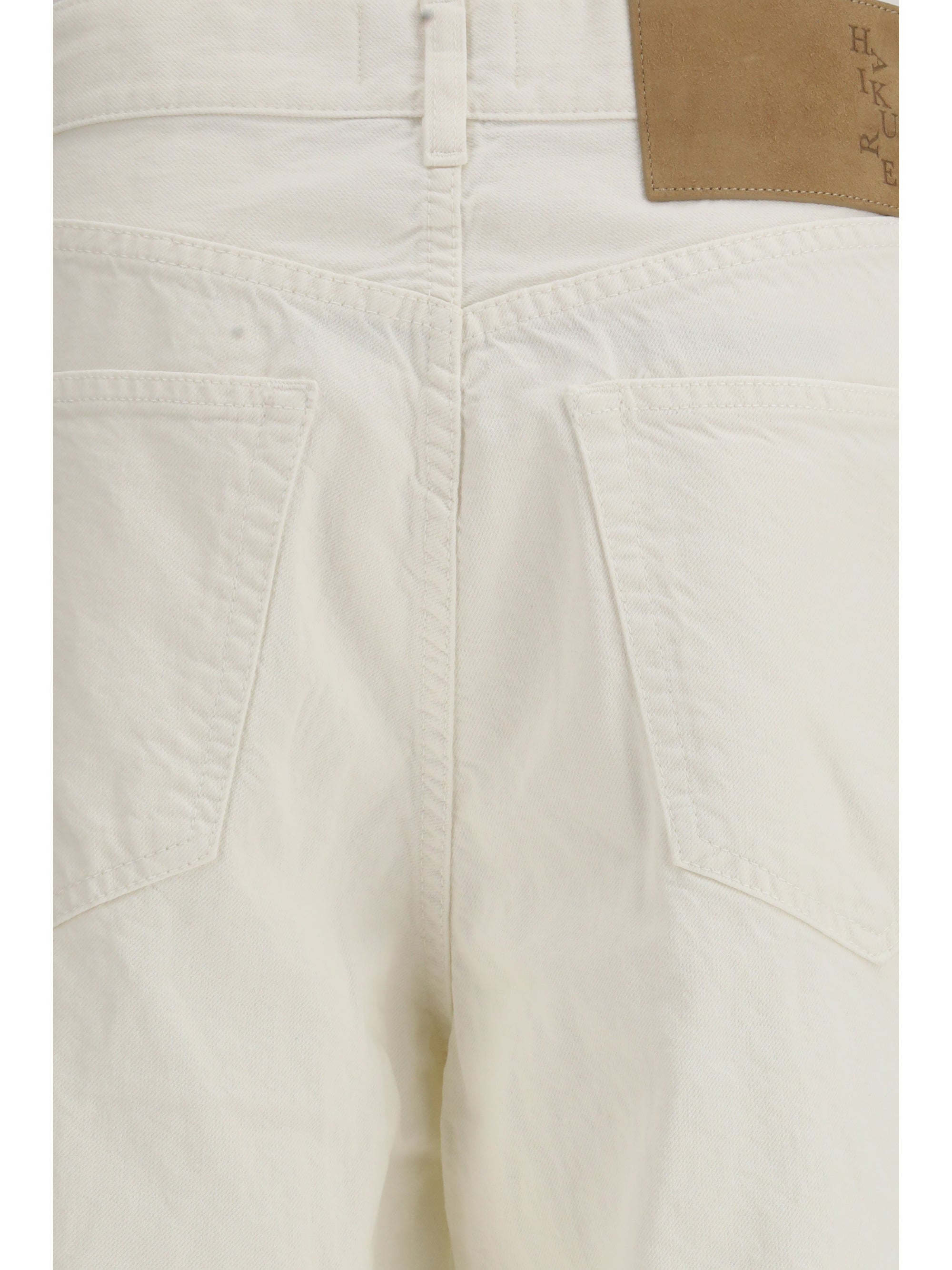 Haikure Becky Twill 45 Bermuda Shorts — White, view 3
