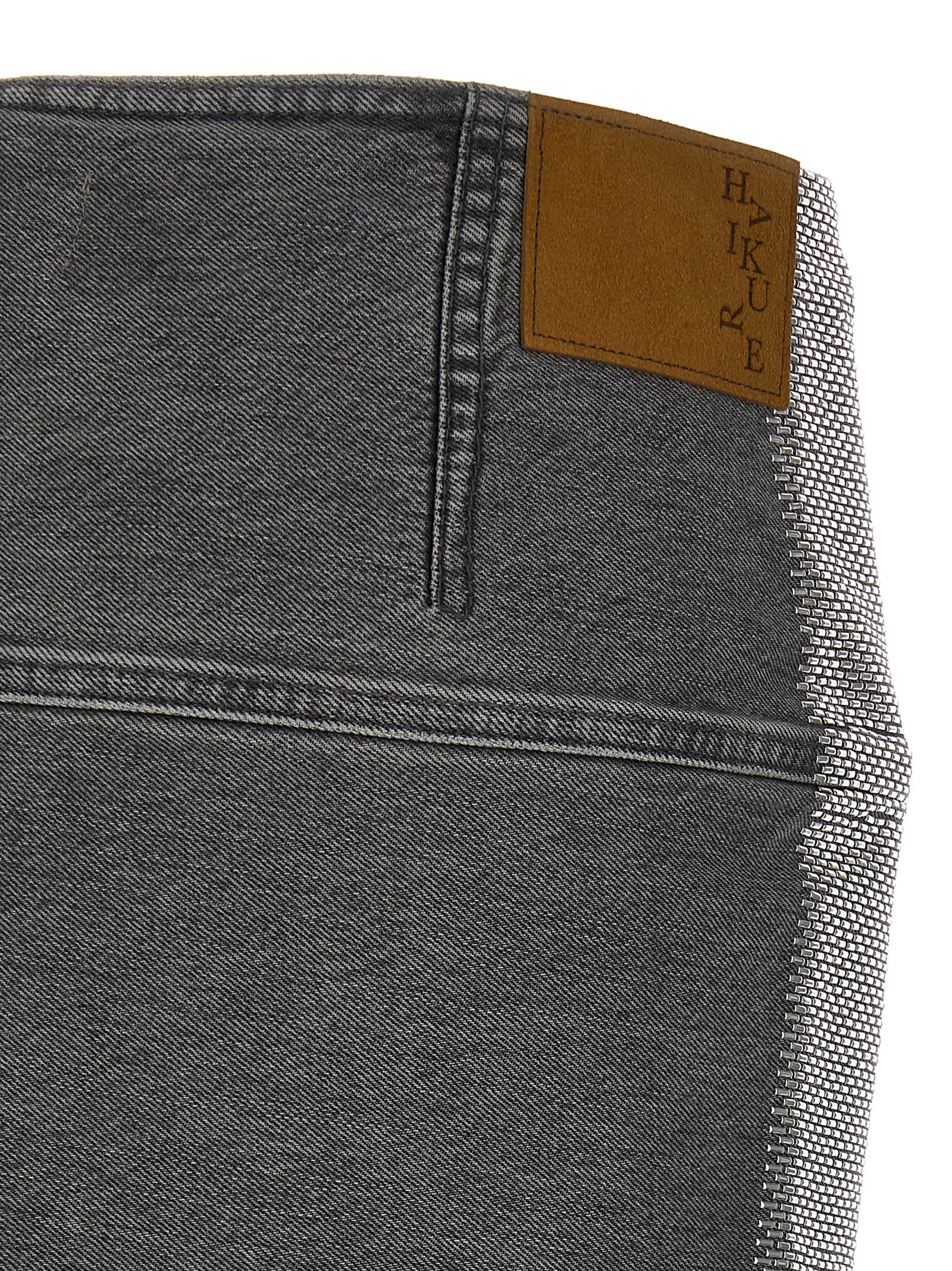 Haikure May Denim Shorts — Black, view 4