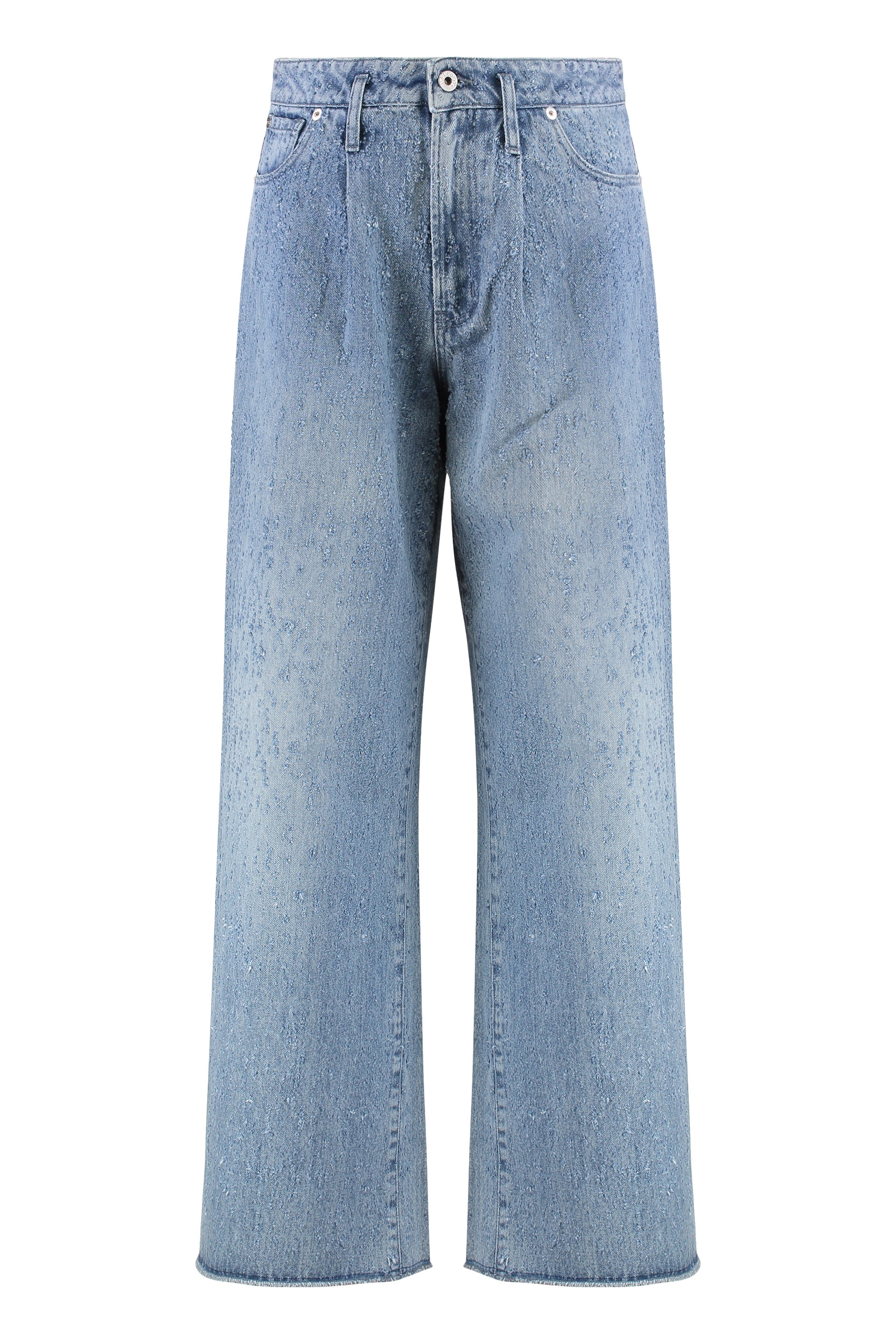 Halfboy Wide-Leg Denim Jeans — Blue by Halfboy