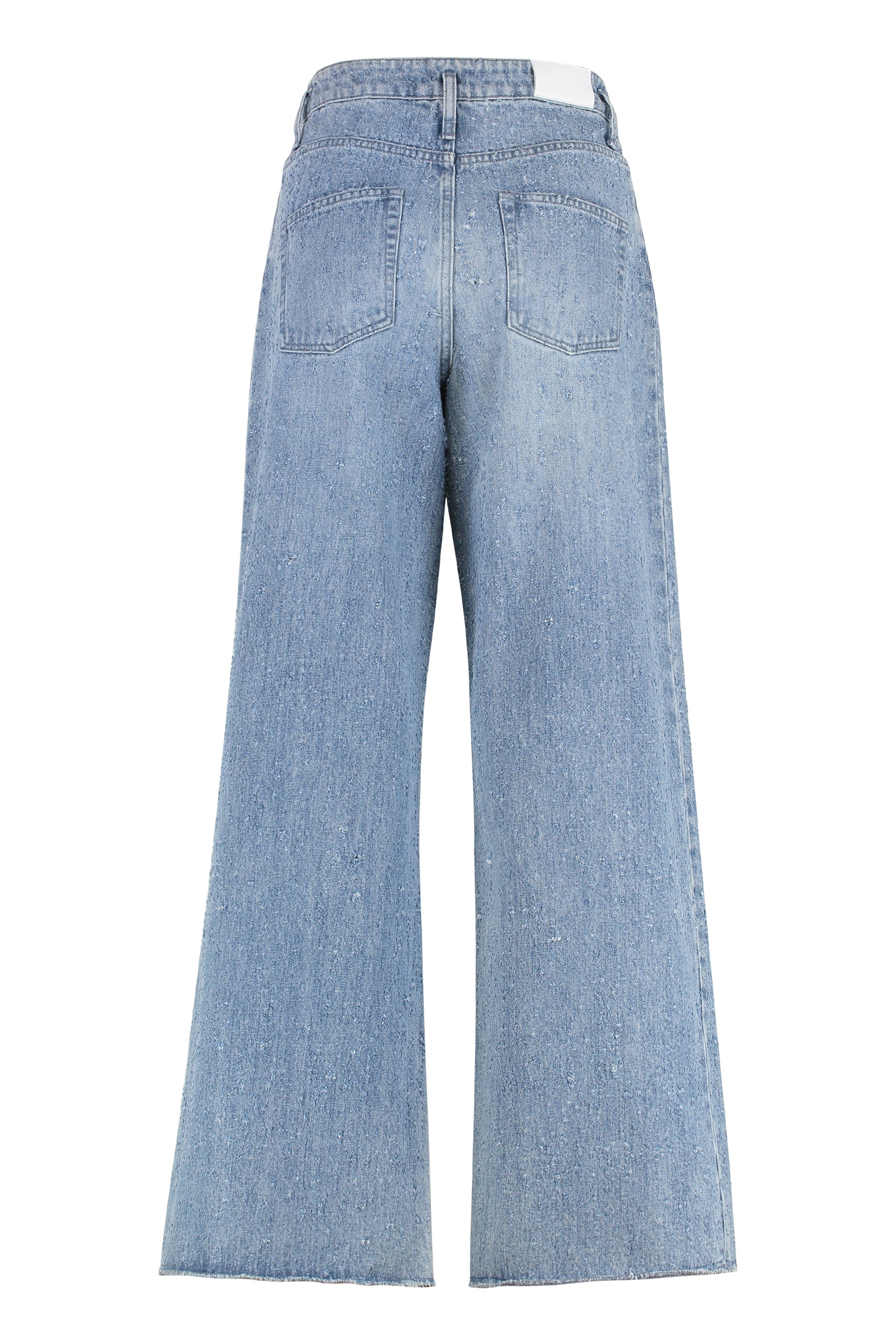 Halfboy Wide-Leg Denim Jeans — Blue, view 2