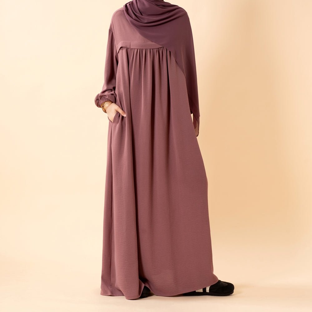Crepe Abaya with Secure Pockets for Umrah (MA386), view 8
