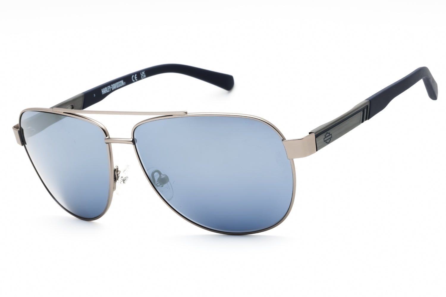 Harley Davidson HD00021 Aviator Blue Mirror Sunglasses — Blue by Harley Davidson