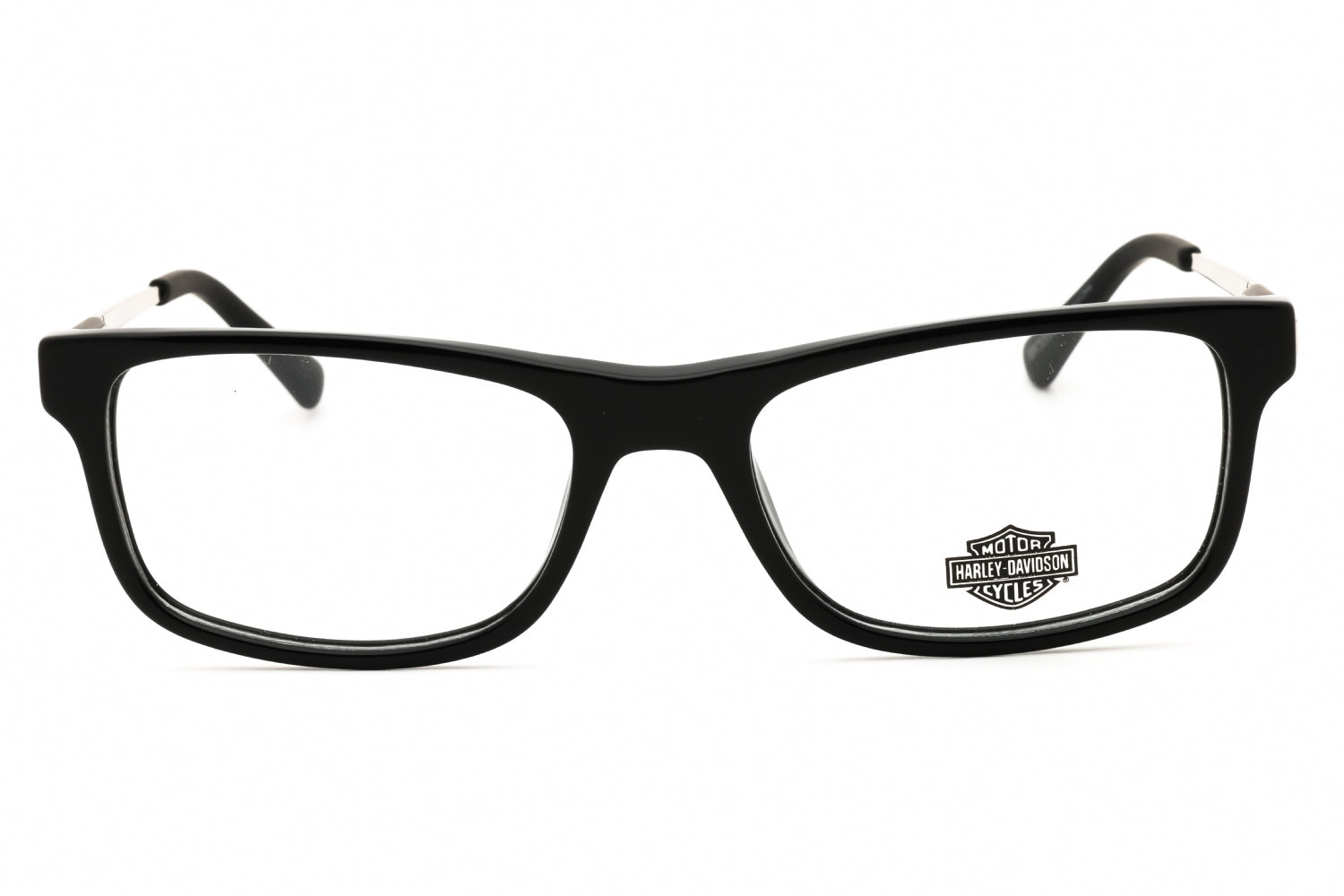 Harley Davidson HD0143T Rectangular Acetate Eyeglasses — Black, view 2