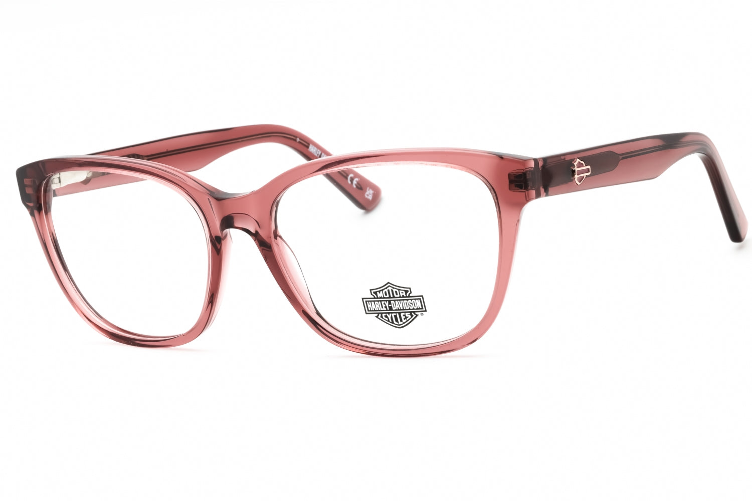 Harley Davidson HD0568 Rectangular Acetate Eyeglasses — Pink by Harley Davidson