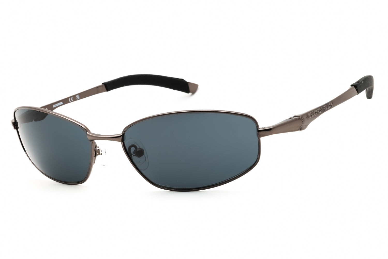 Harley Davidson HD0816X Rectangular Metal Sunglasses — Gray by Harley Davidson