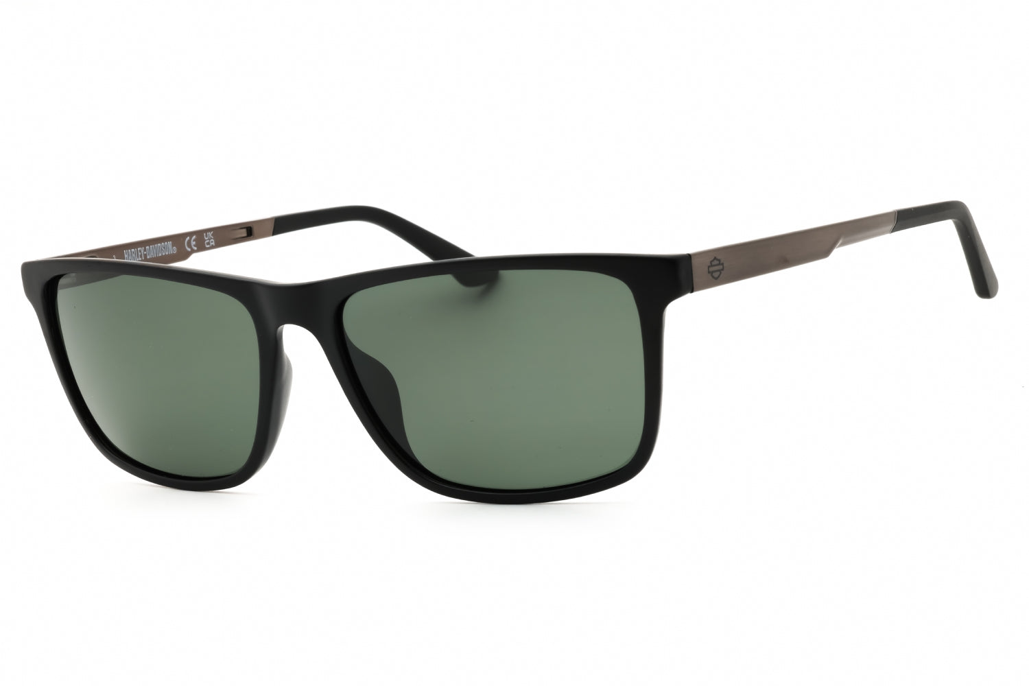 Harley Davidson HD0970X Polarized Rectangular Sunglasses — Black by Harley Davidson