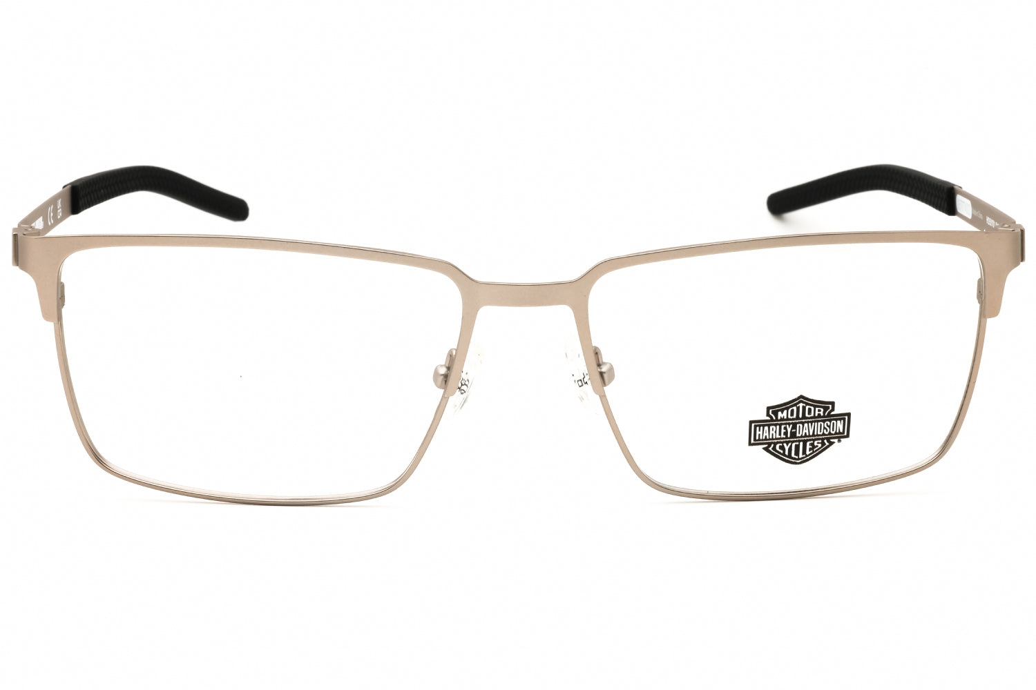 Harley Davidson HD50101 Metal-Frame Rectangular Eyeglasses — Champagne, view 2