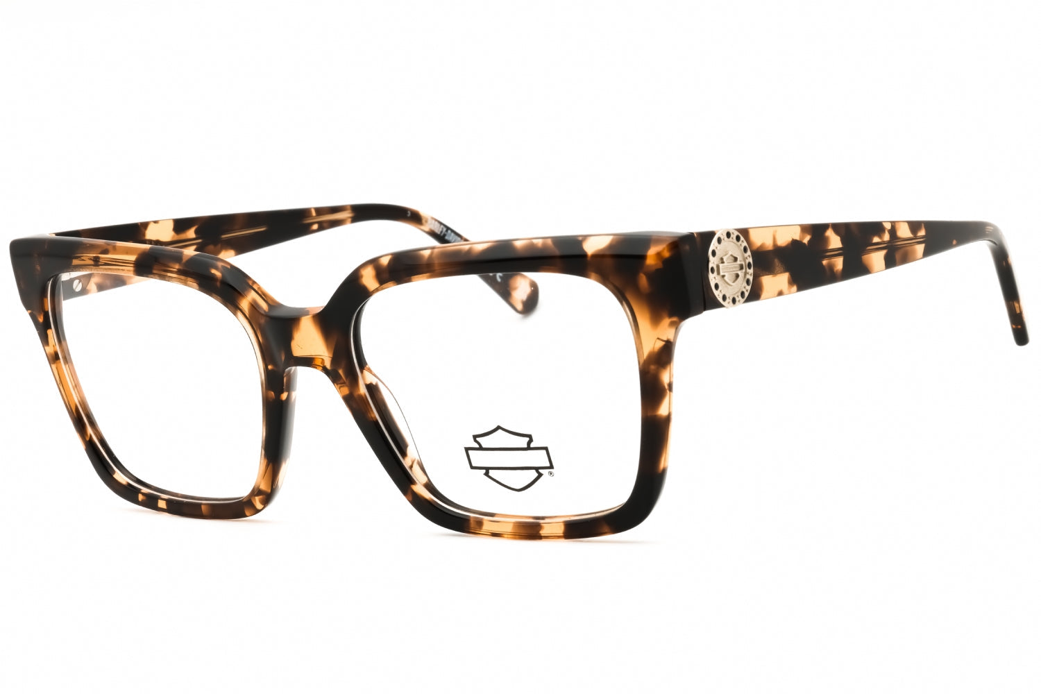 Harley Davidson HD50107 Tortoiseshell Acetate Eyeglasses — Brown by Harley Davidson