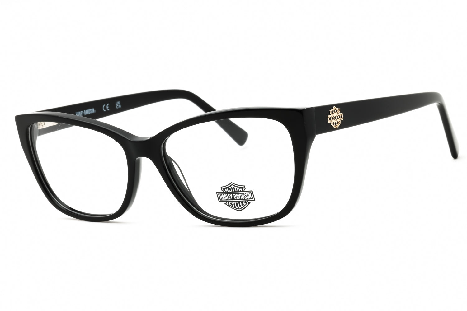 Harley Davidson HD50108 Cat Eye Acetate Eyeglasses — Black by Harley Davidson