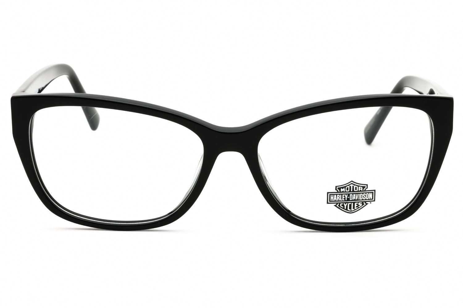 Harley Davidson HD50108 Cat Eye Acetate Eyeglasses — Black, view 2