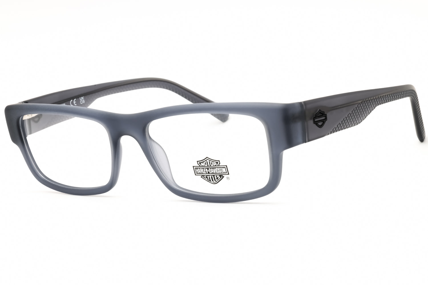Harley Davidson HD50111 Rectangular Acetate Eyeglasses — Gray by Harley Davidson