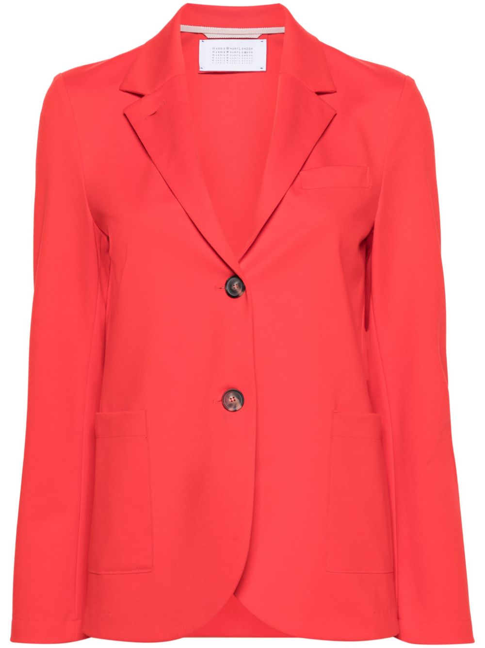 Harris Wharf London Stretch-Jersey Blazer — Red by Harris Wharf London