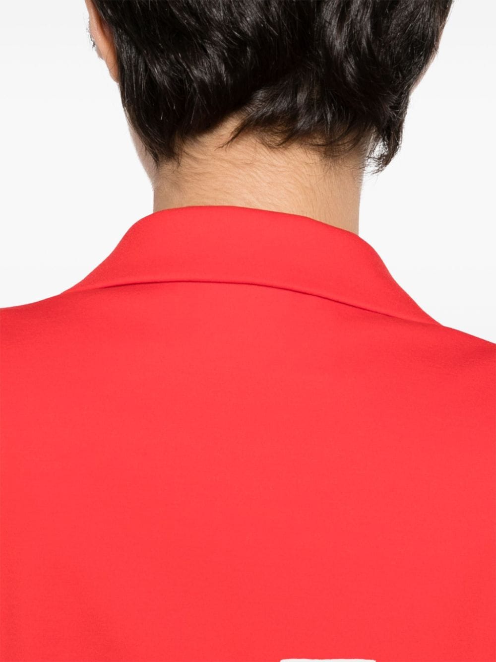 Harris Wharf London Stretch-Jersey Blazer — Red, view 2