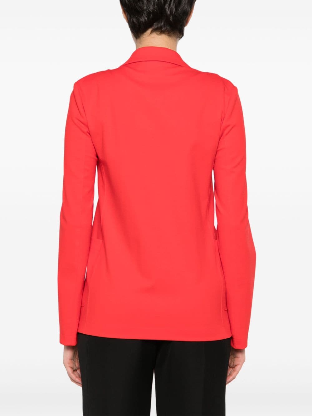 Harris Wharf London Stretch-Jersey Blazer — Red, view 5