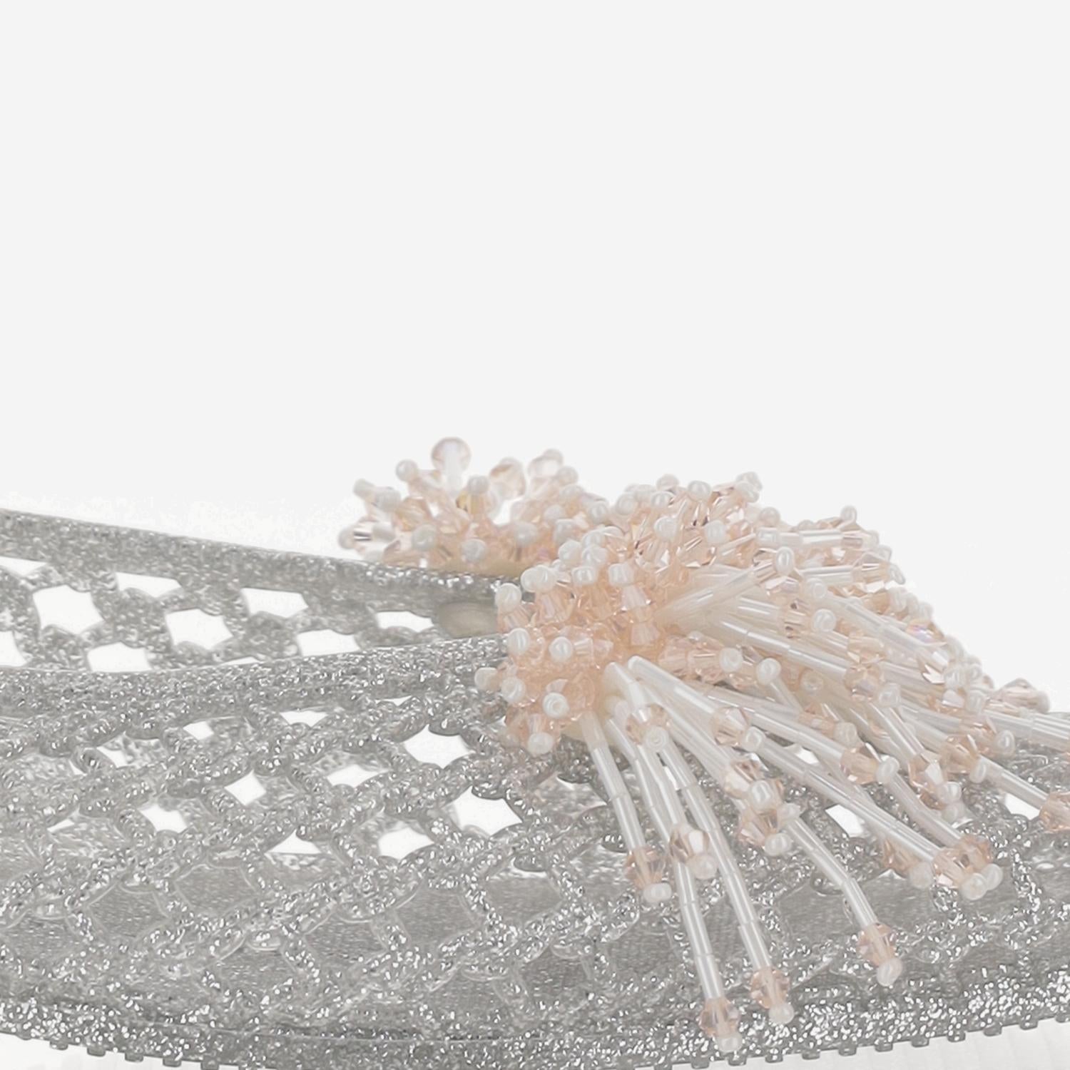 Heavenly Jelly Transparent Ballerina Flat — Silver, view 4
