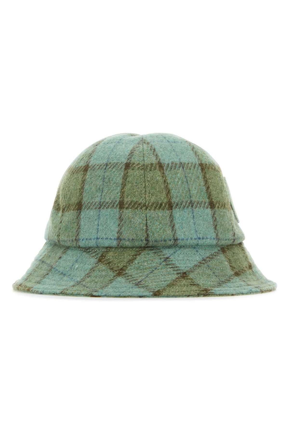 Helen Kaminski Alpinecheck Wool Blend Bucket Hat — Green by Helen Kaminski
