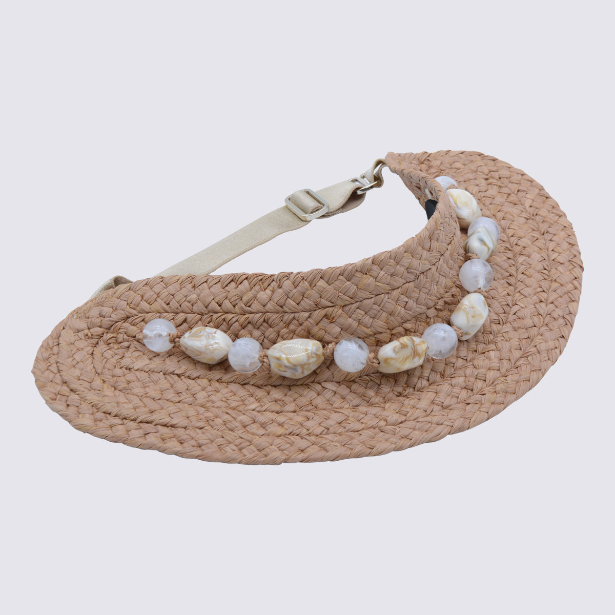 Helen Kaminski HAT51912 Raffia with Pearl Beads Sun Hat — Beige, view 2