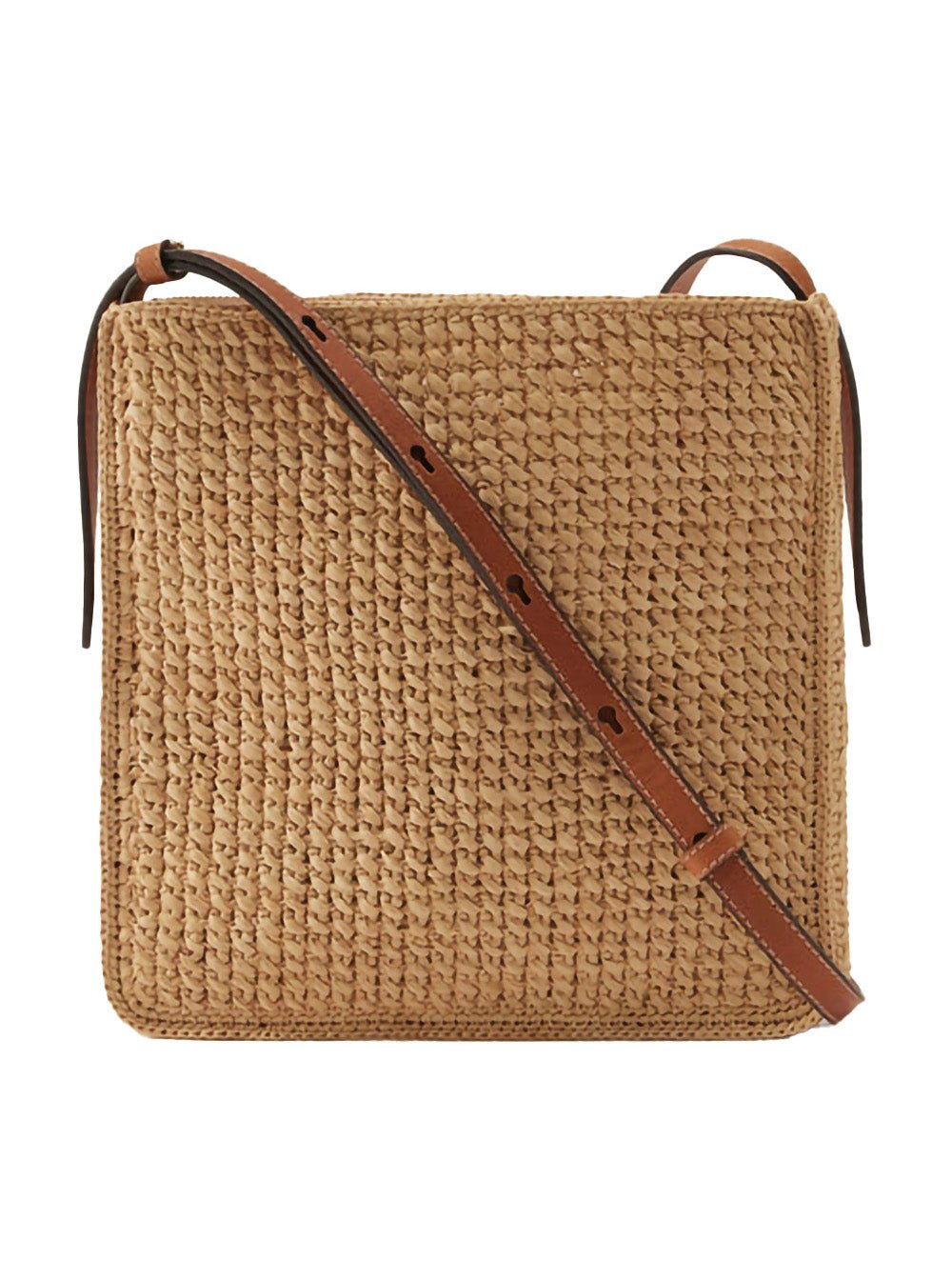 Helen Kaminski Woven Raffia Shoulder Bag — Beige, view 2