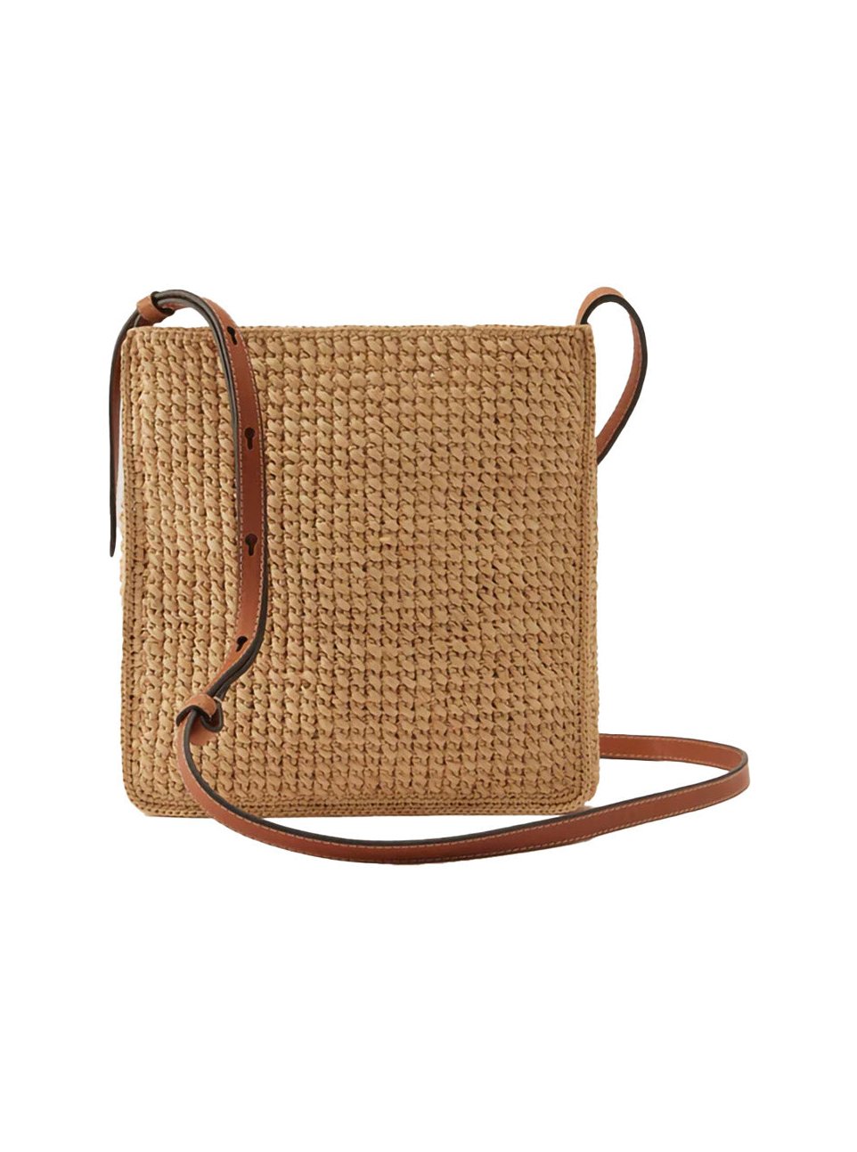 Helen Kaminski Woven Raffia Shoulder Bag — Beige, view 3