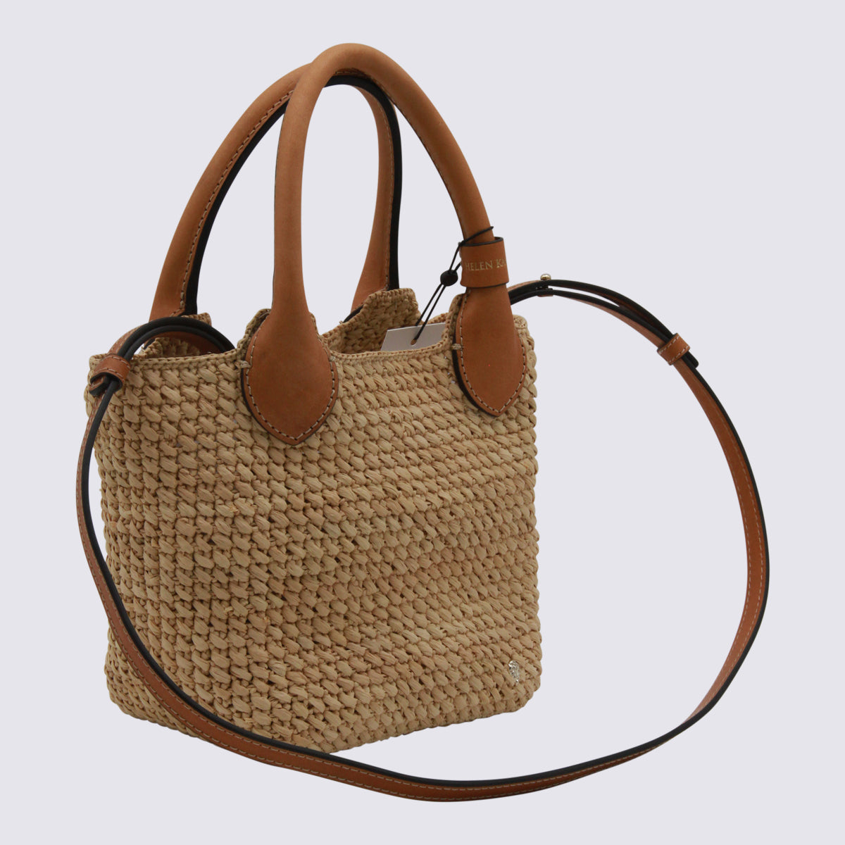 Helen Kaminski Woven Raffia Tote Bag — Beige, view 2