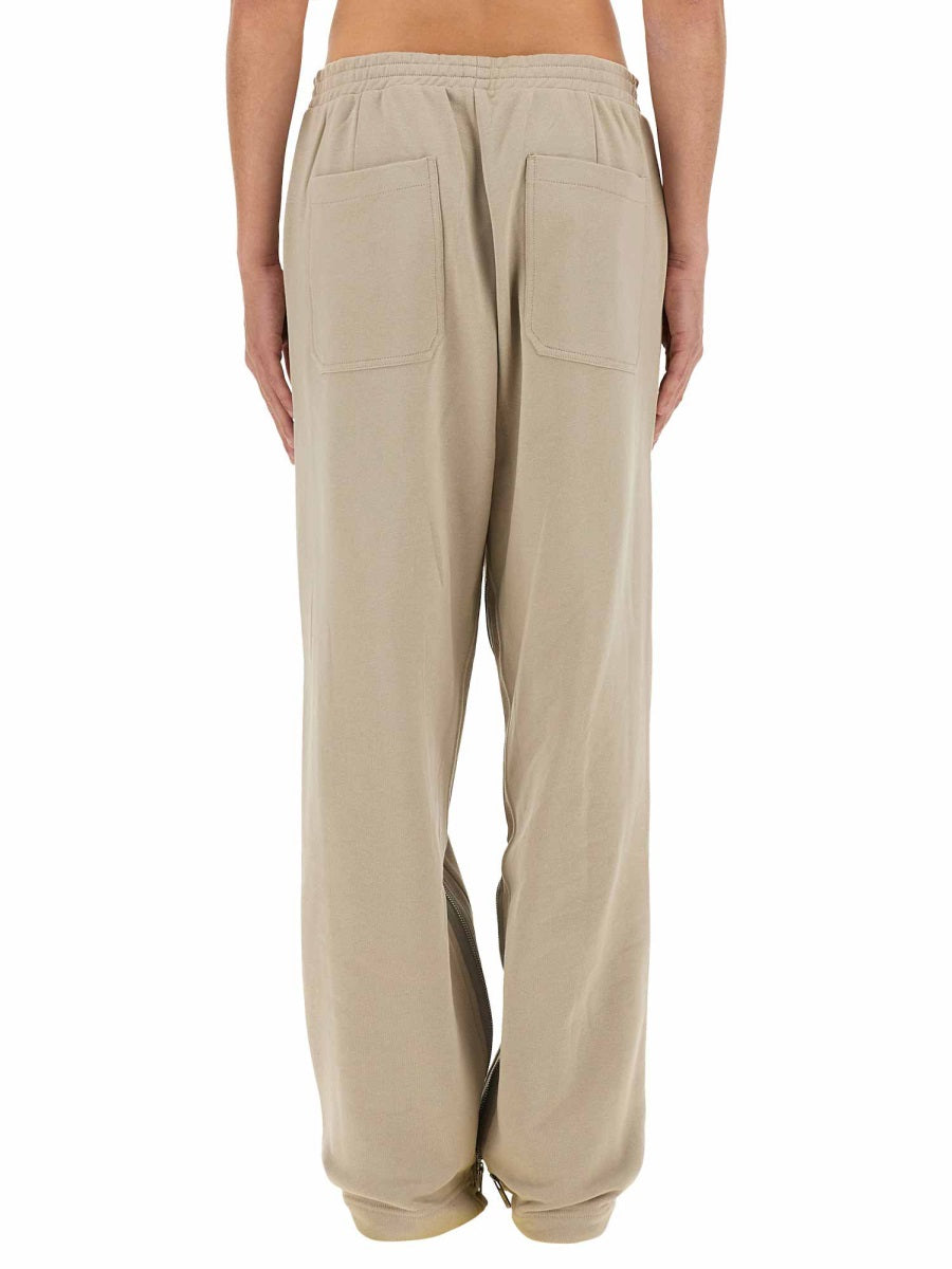 Helmut Lang Organic Cotton Zip-Detail Joggers — Gray by Helmut Lang
