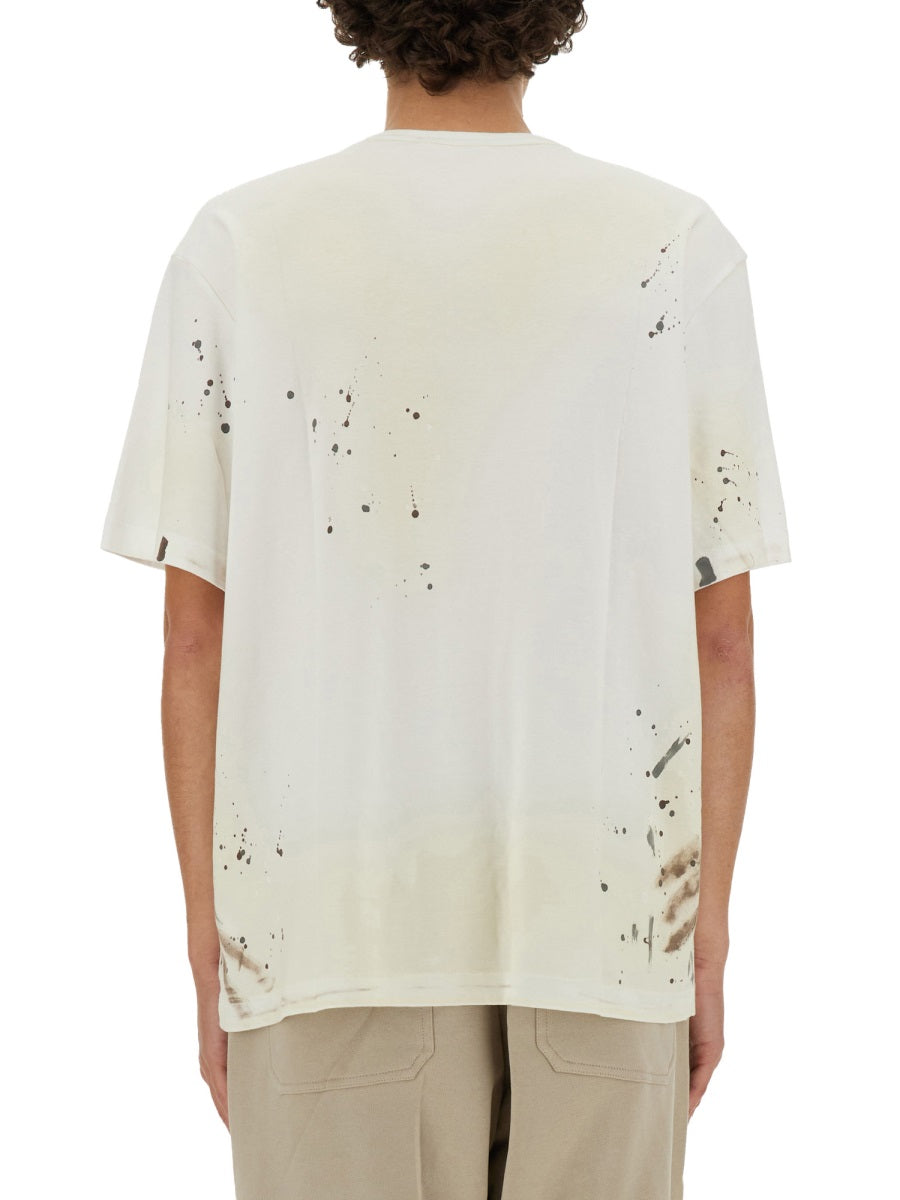 Helmut Lang Printed Cotton T-Shirt — White by Helmut Lang