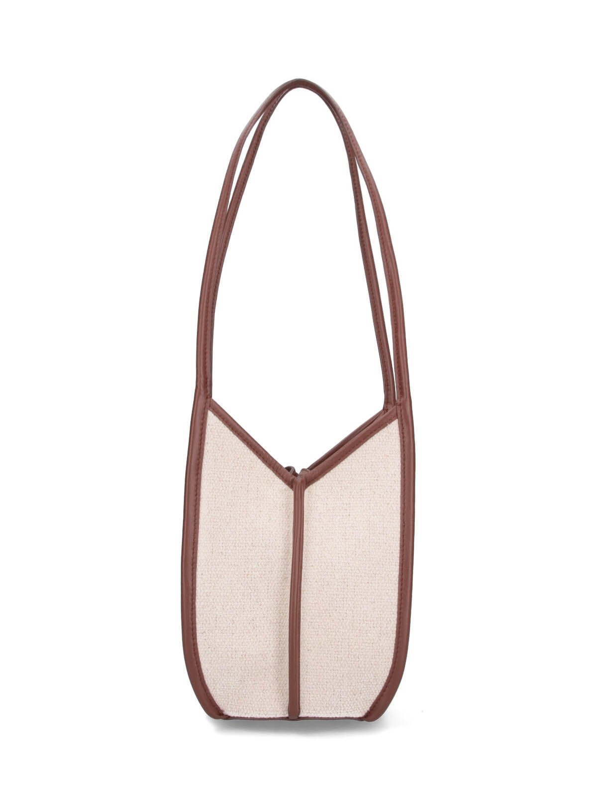 Hereu Cotton and Calf Leather Shoulder Bag — White by Hereu