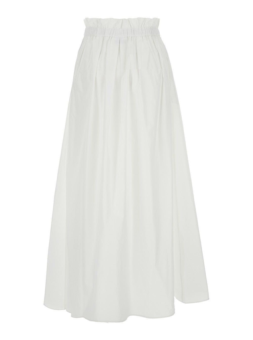 Herno Tech Fabric Skirt — White, view 2