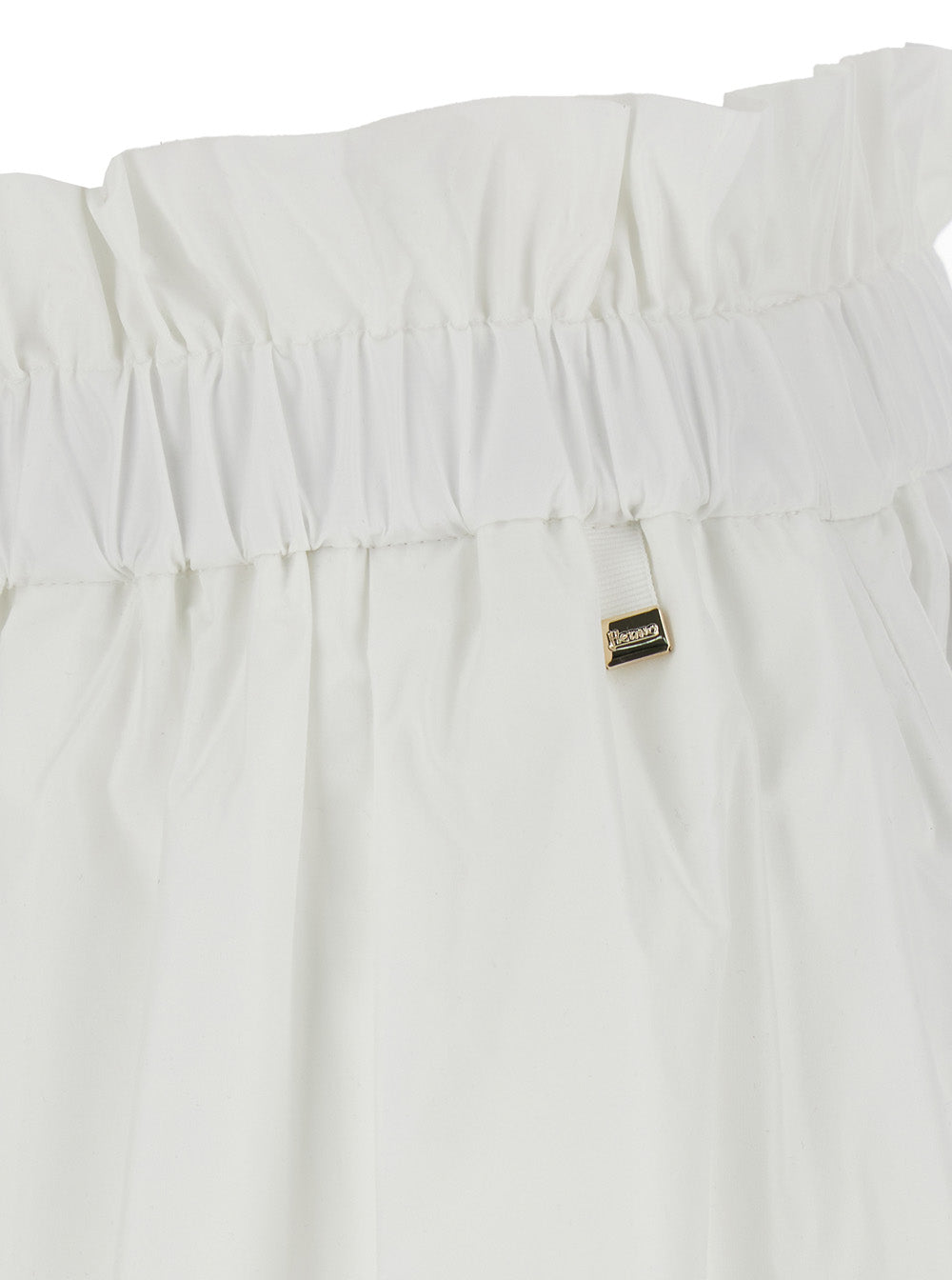 Herno Tech Fabric Skirt — White, view 3