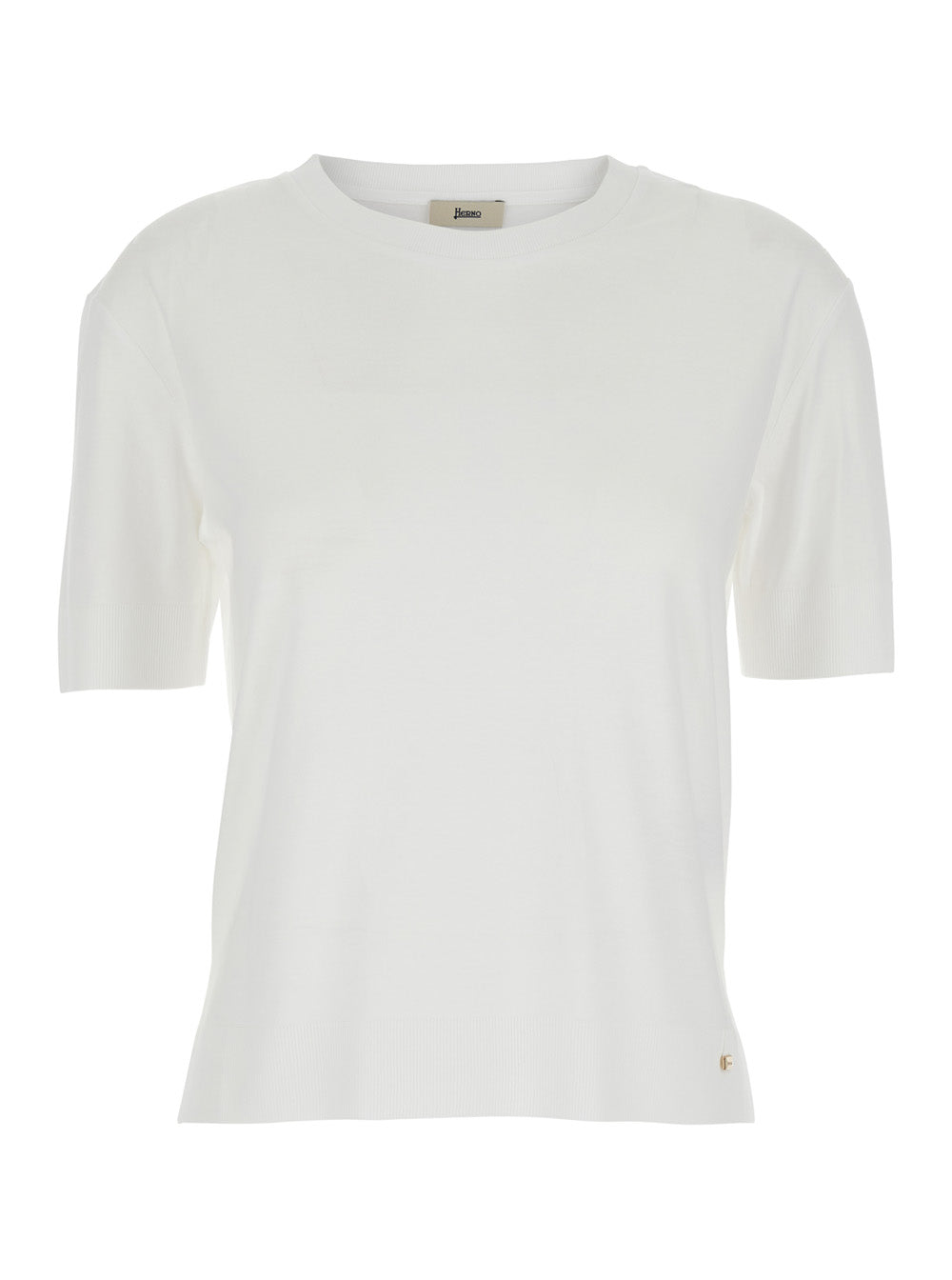 Herno Lyocell-Cotton Blend T-Shirt — White by Herno