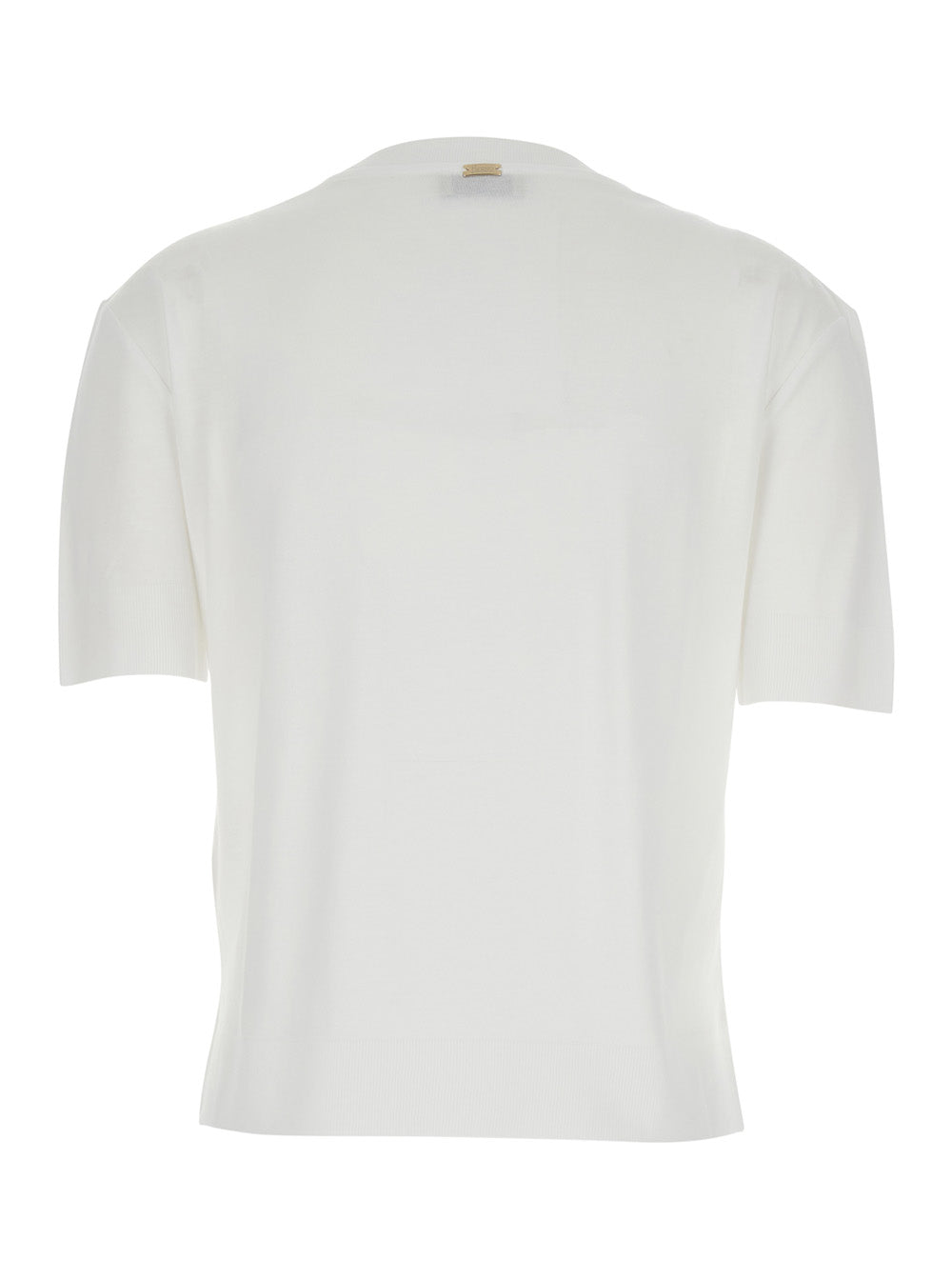 Herno Lyocell-Cotton Blend T-Shirt — White, view 2