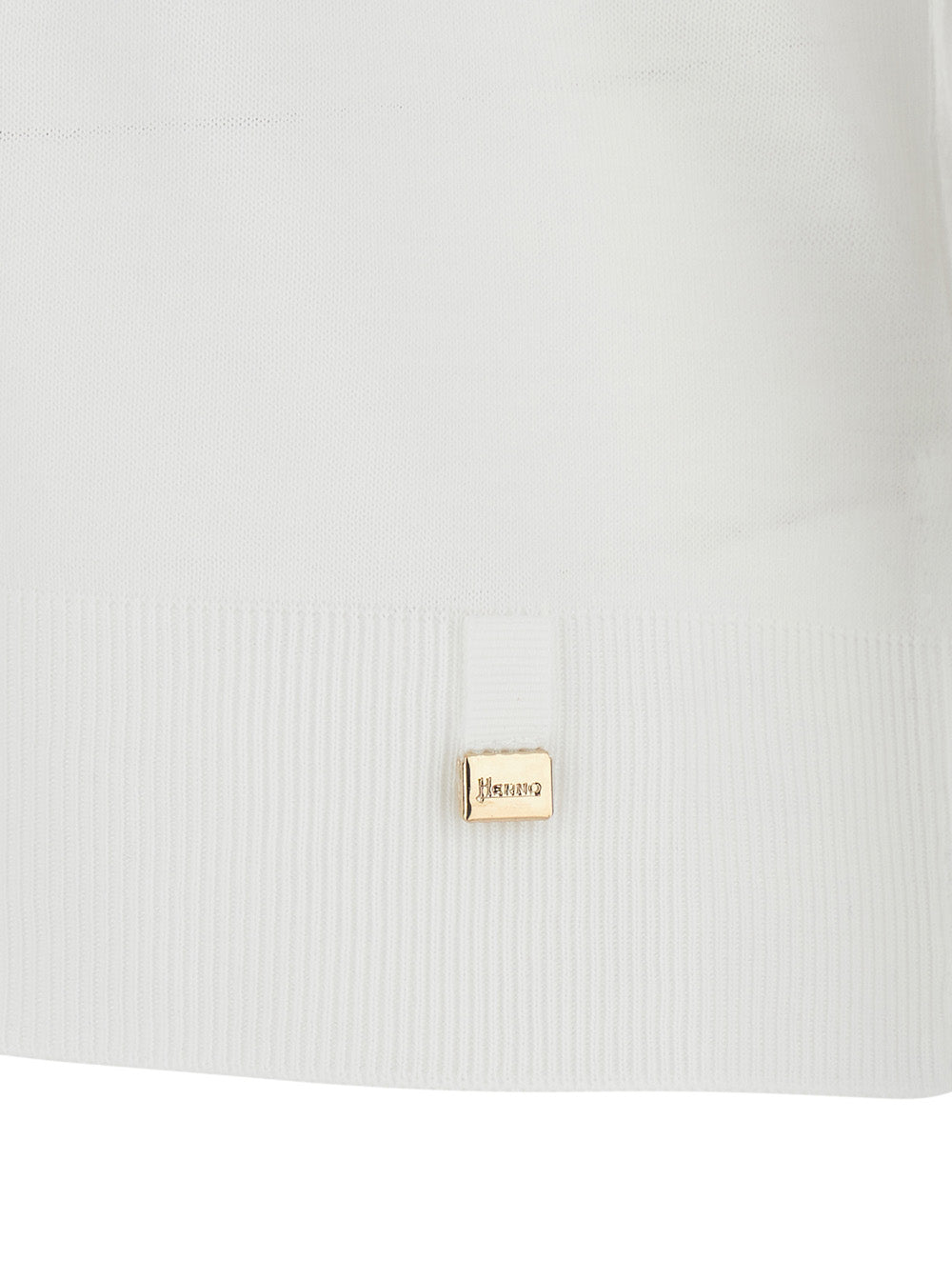 Herno Lyocell-Cotton Blend T-Shirt — White, view 3