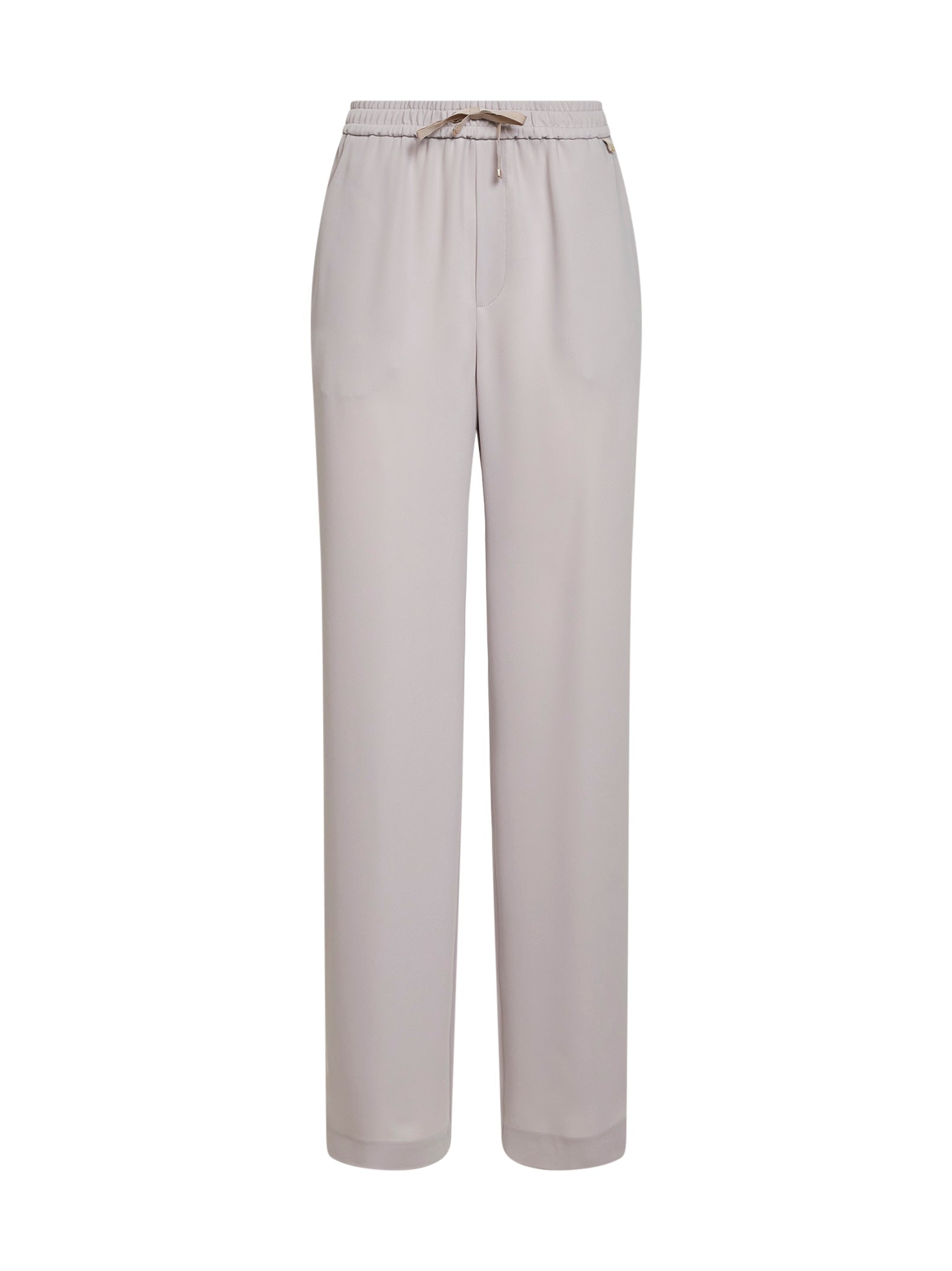 Herno Matte Double Cady Trousers — Beige by Herno