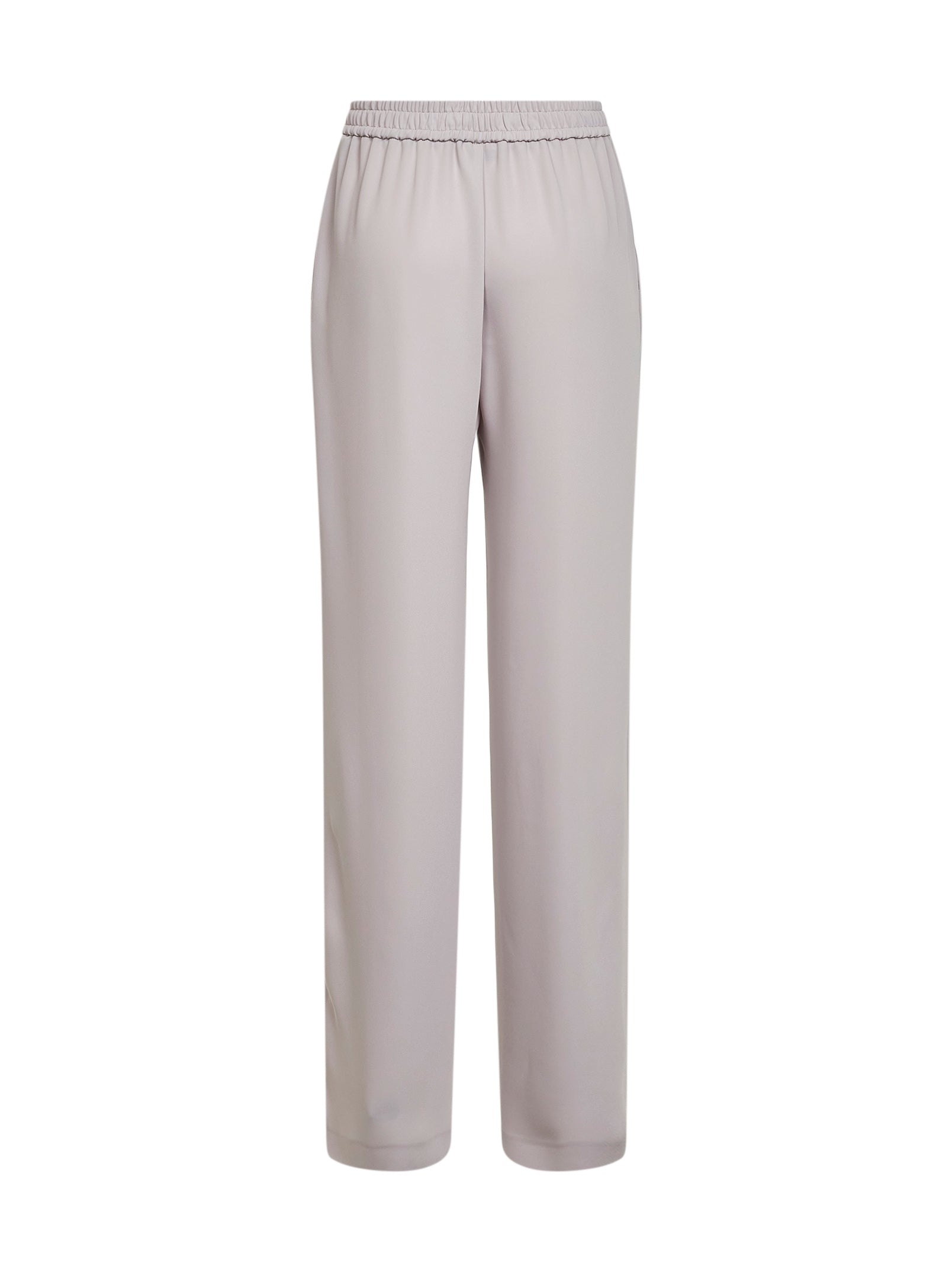 Herno Matte Double Cady Trousers — Beige, view 2
