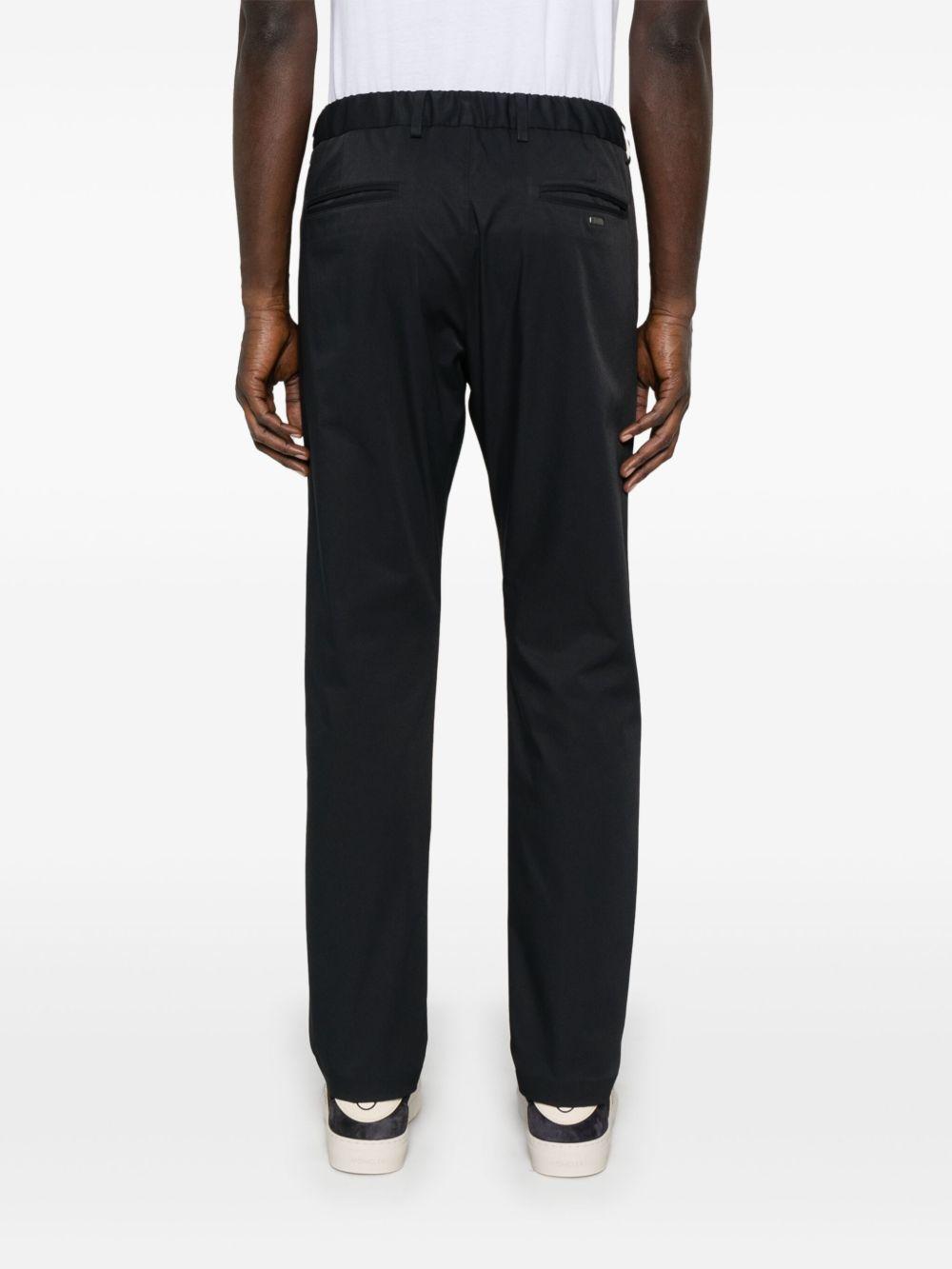 Herno Pressed Creases, Regular Fit Trousers — Blue, view 2