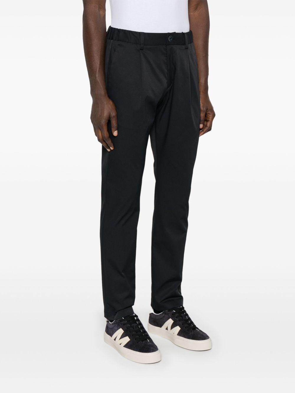 Herno Pressed Creases, Regular Fit Trousers — Blue, view 4