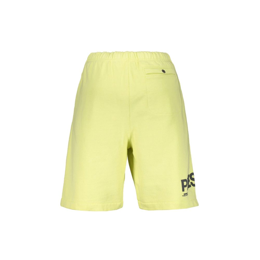 Heron Preston Logo-Printed Cotton Shorts — Yellow, view 3