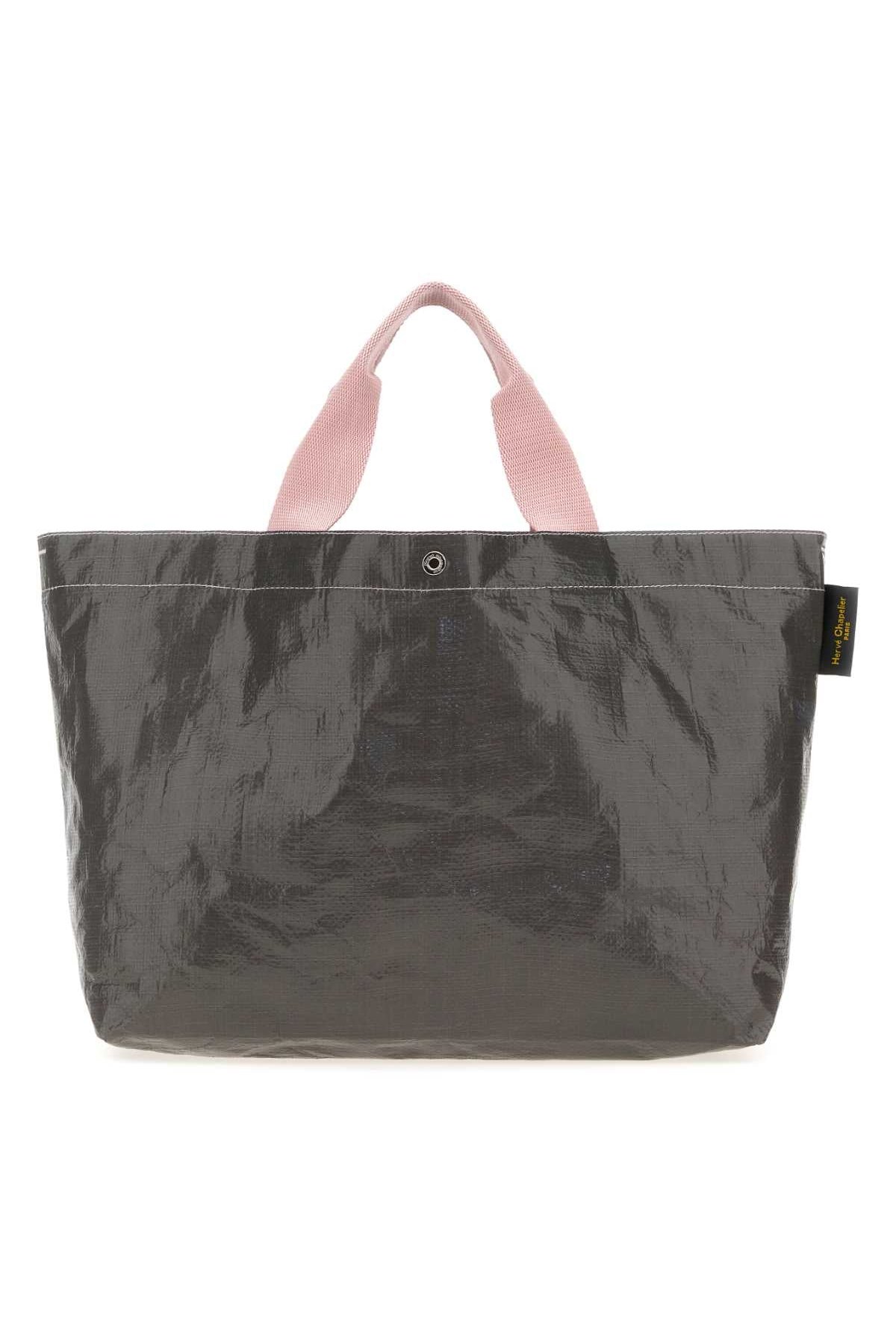 Herve' Chapelier Rectangular Tote Bag — Gray by Hervé Chapelier